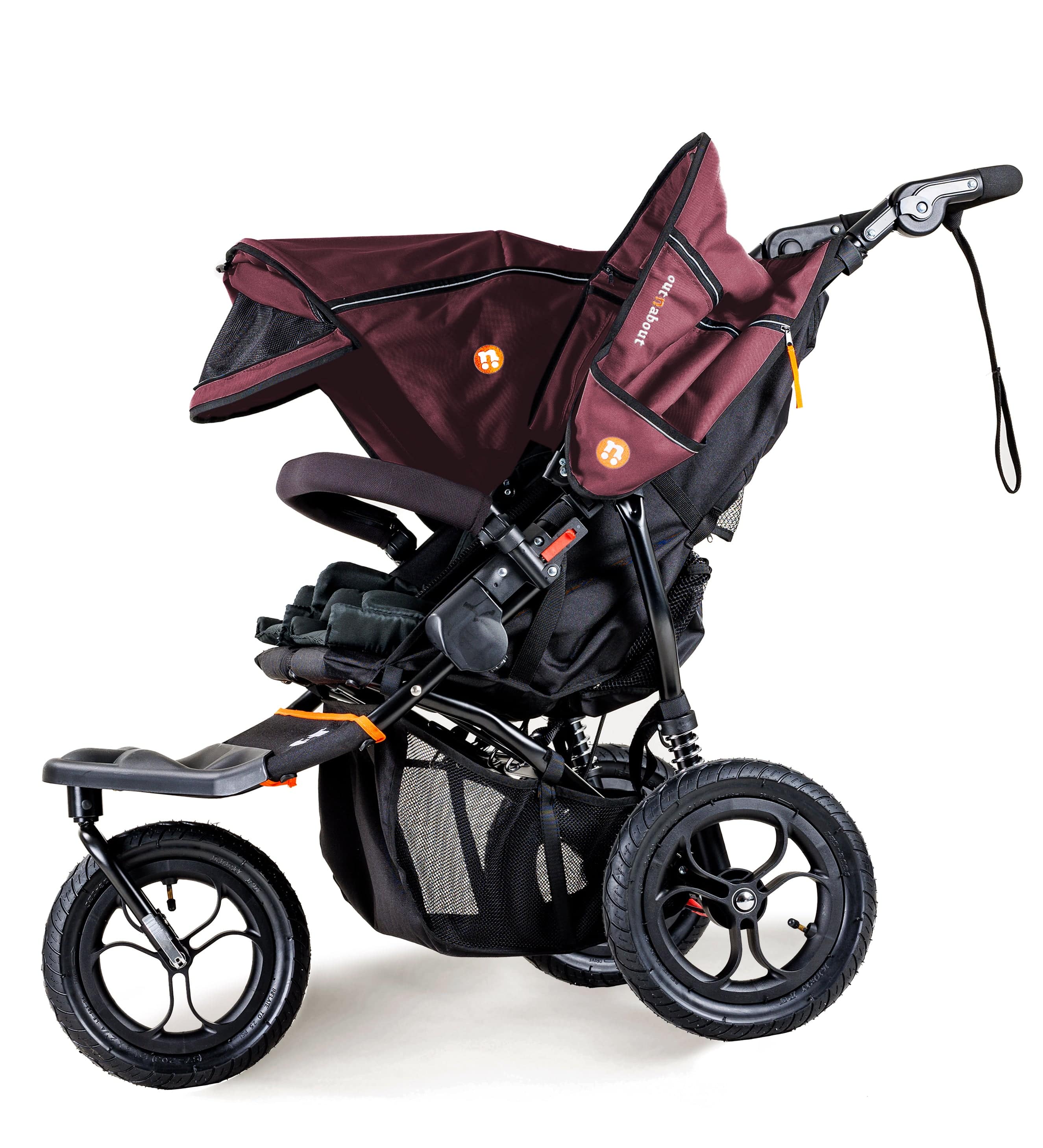 Out n About Nipper Double Duo Comfort Bundle in Brambleberry Red 3 Wheeler Pushchair Bundles 15790-DTN-COM-RED 5060167546143