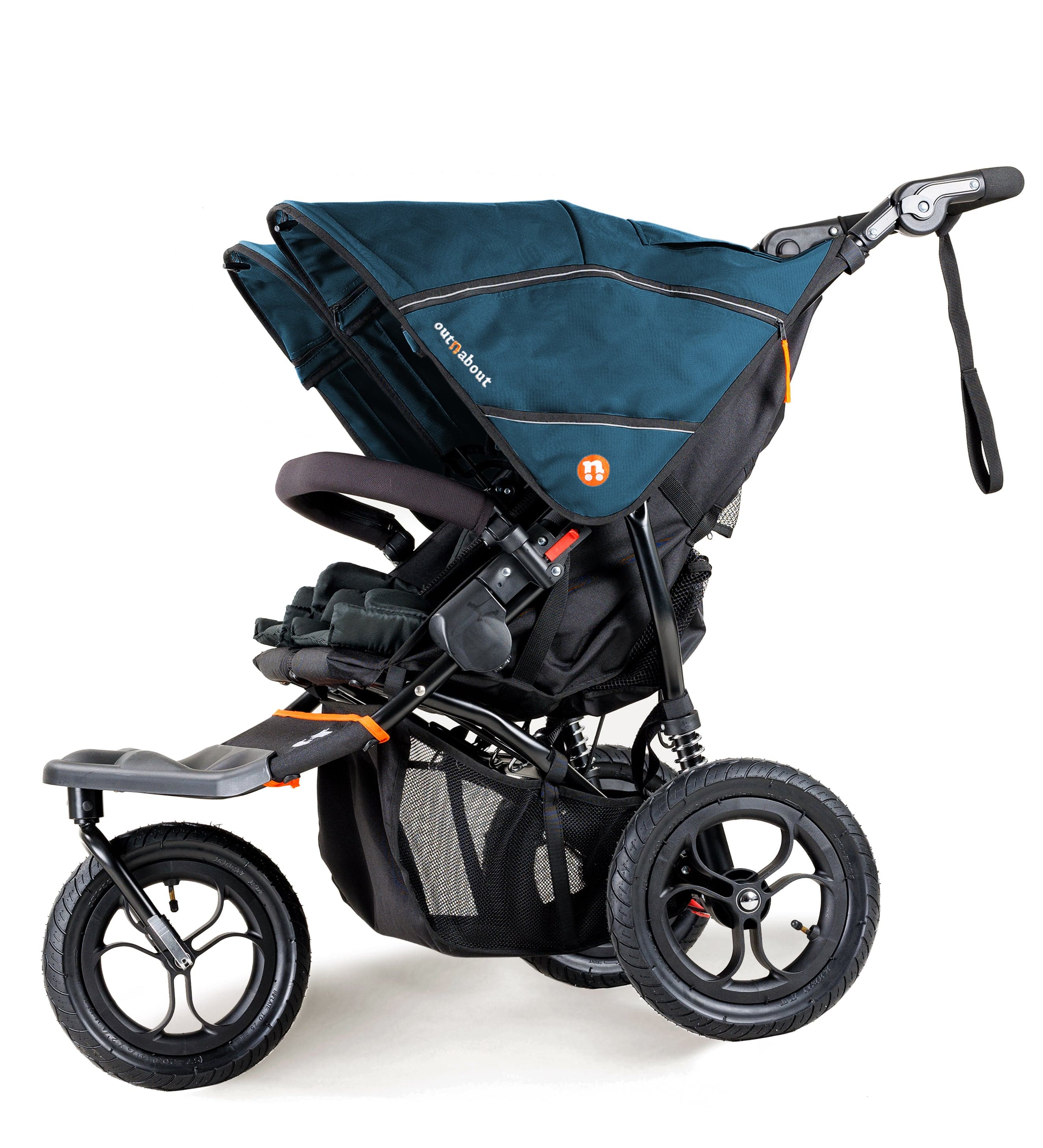 Out n About Nipper Double Duo Comfort Bundle in Highland Blue 3 Wheeler Pushchair Bundles 15791-DTN-COM-BLU 5060167546136