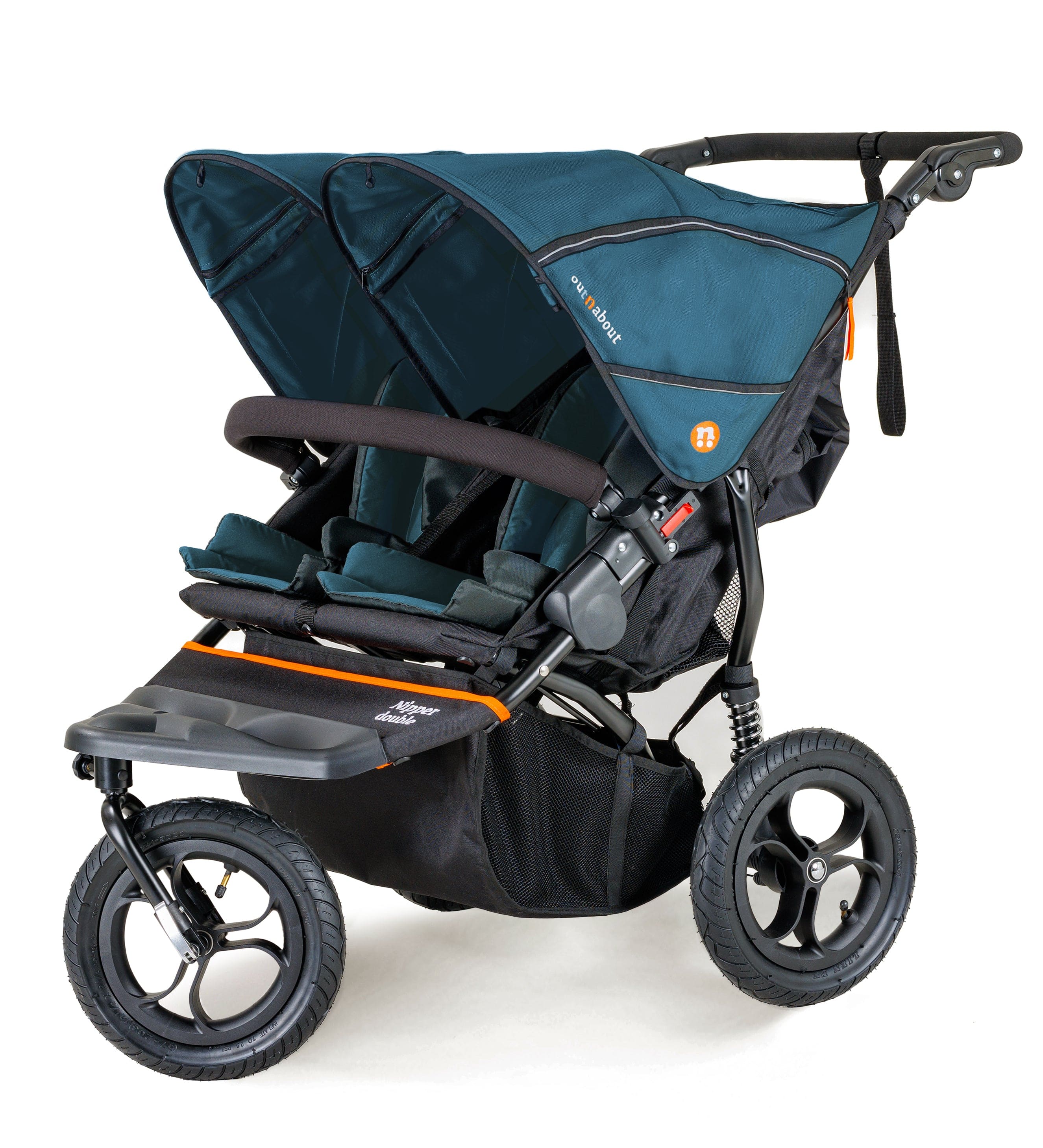 Out n About Nipper Double Duo Comfort Bundle in Highland Blue 3 Wheeler Pushchair Bundles 15791-DTN-COM-BLU 5060167546136