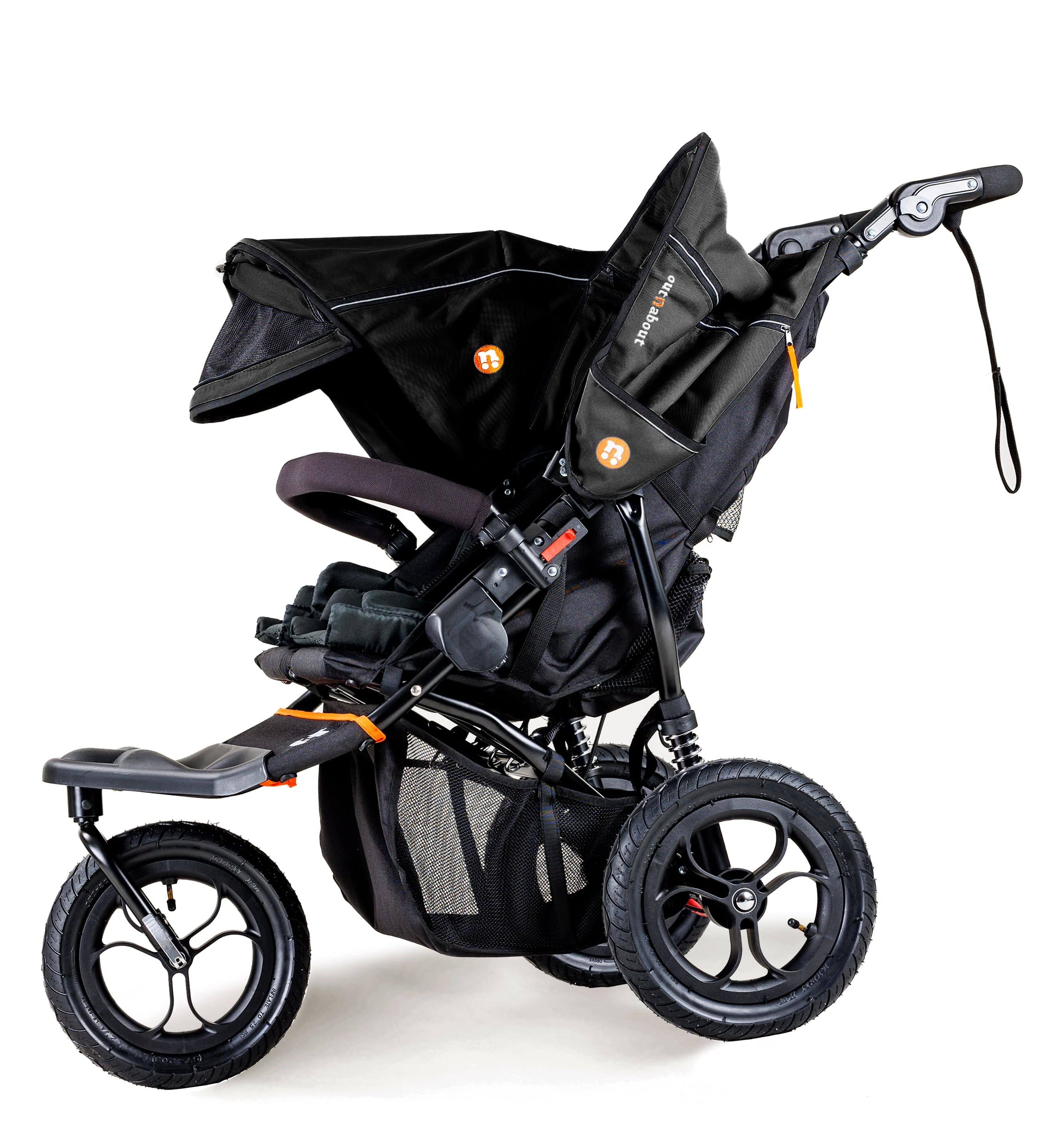 Out n About Nipper Double Duo Comfort Bundle in Summit Black 3 Wheeler Pushchair Bundles 15788-DTN-COM-SBL 5060167546778