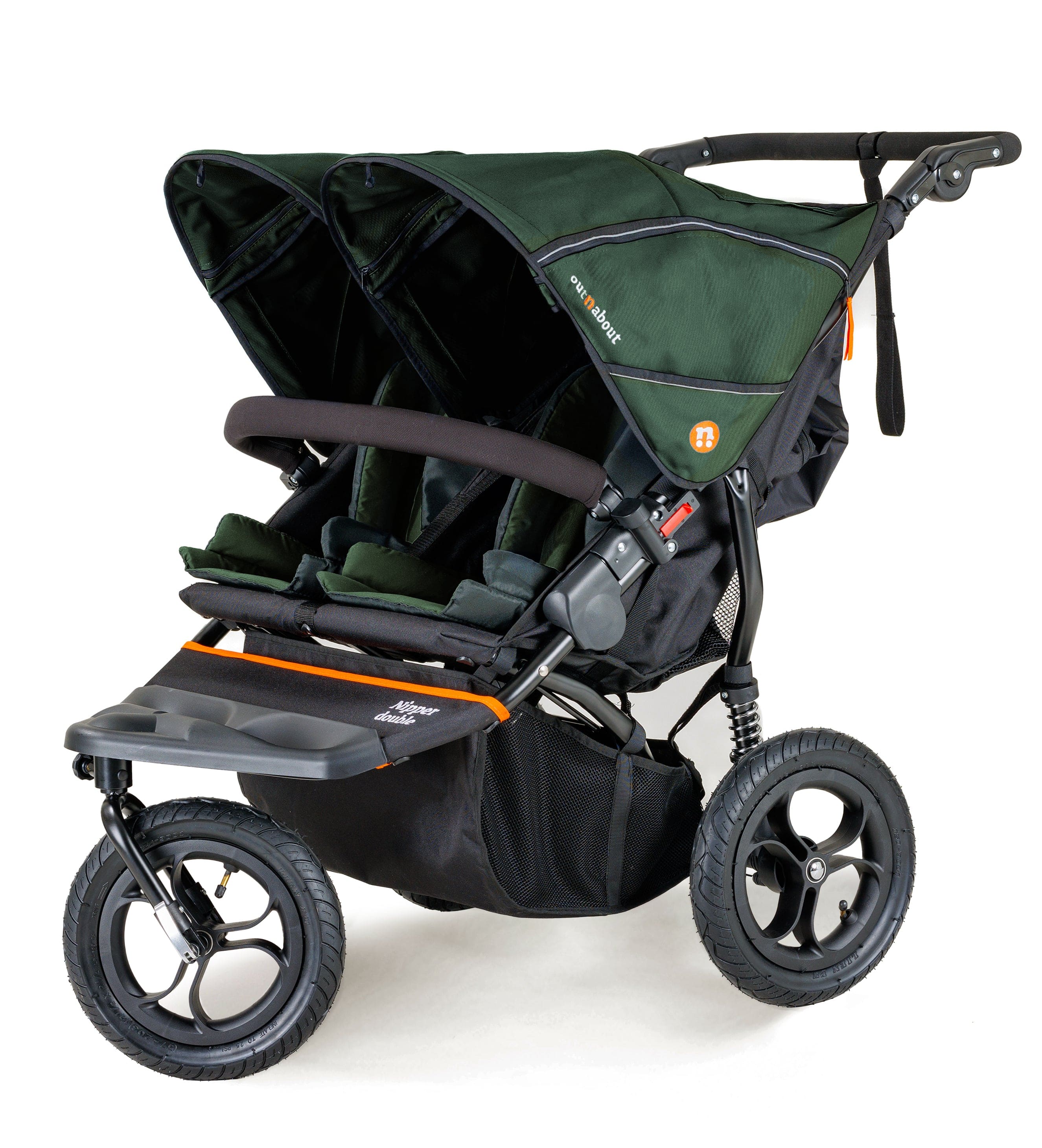 Out n About Nipper Double Duo Comfort Bundle in Sycamore Green 3 Wheeler Pushchair Bundles 15780-DTN-COM-GRE 5060167546129