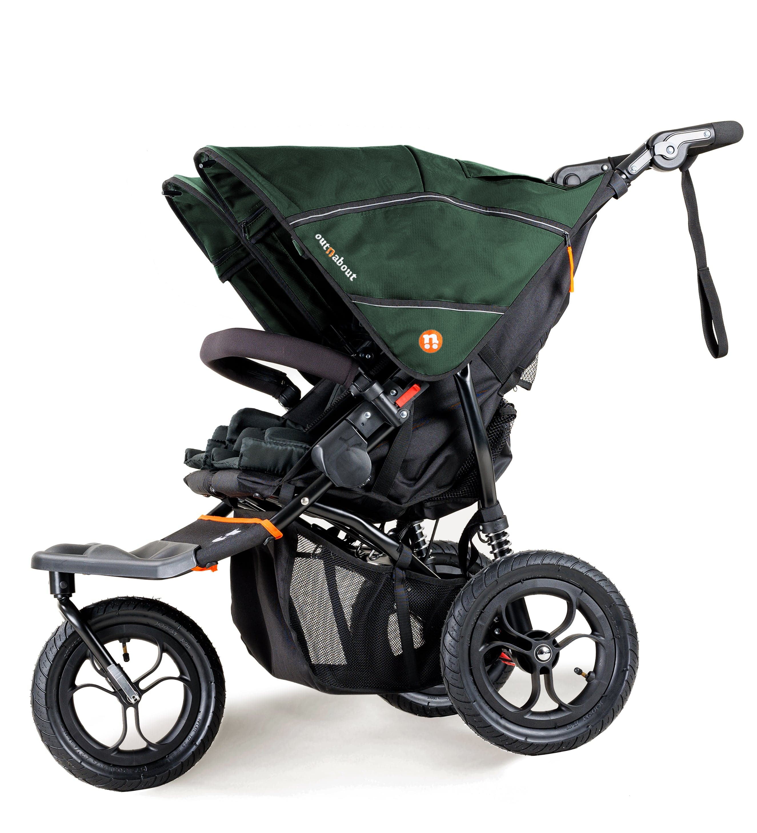 Out n About Nipper Double Duo Comfort Bundle in Sycamore Green 3 Wheeler Pushchair Bundles 15780-DTN-COM-GRE 5060167546129