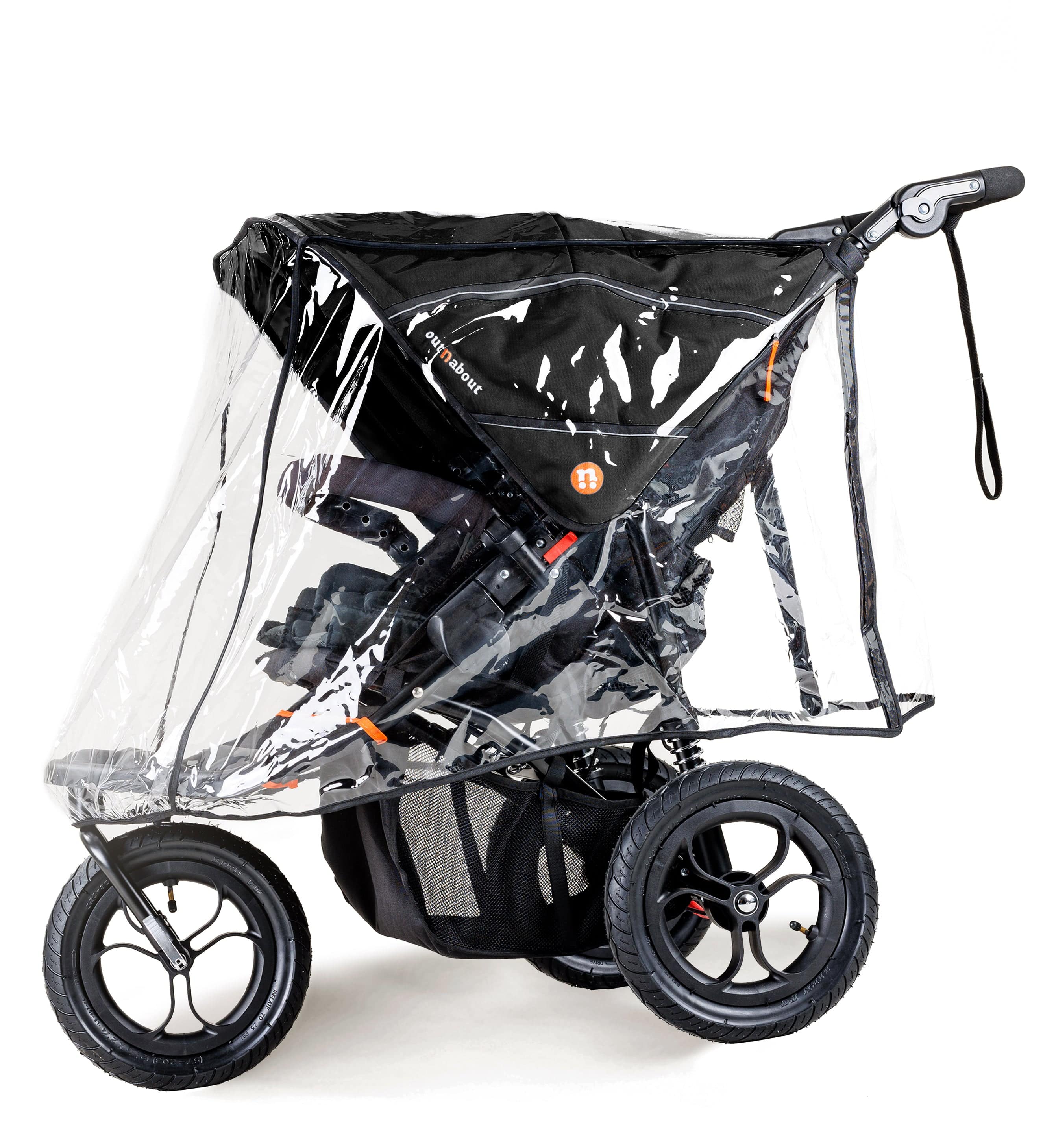 Out n About Nipper Double Duo Essentials Bundle in Summit Black 3 Wheeler Pushchair Bundles 15757-DTN-ESS-SBL 5060167546778