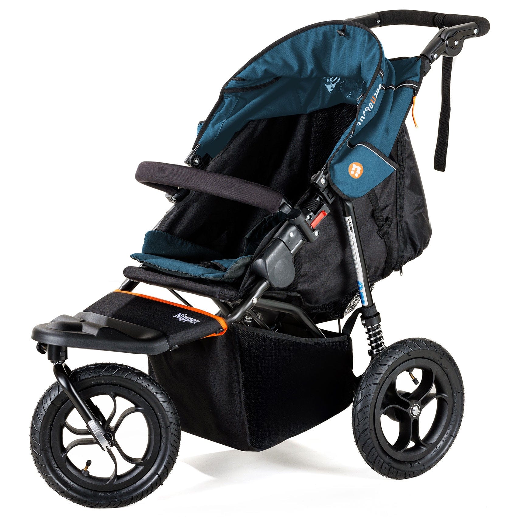 Out n About Nipper Single Comfort Bundle in Highland Blue 3 Wheeler Pushchair Bundles 15821-SGL-BLU 5060167546136