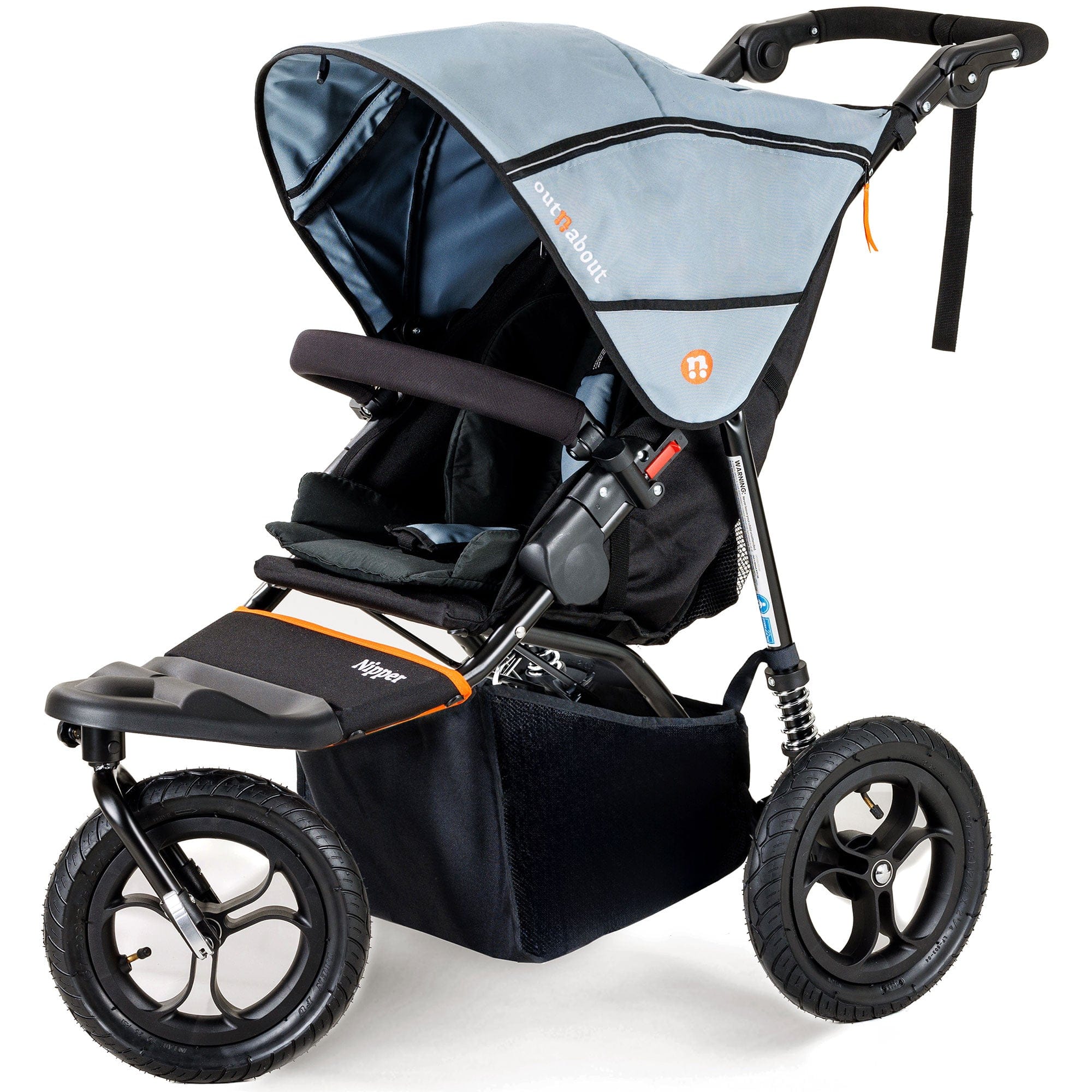 Out n About Nipper Single Comfort Bundle in Rock Salt Grey 3 Wheeler Pushchair Bundles 15818-SGL-RSG 5060167546112