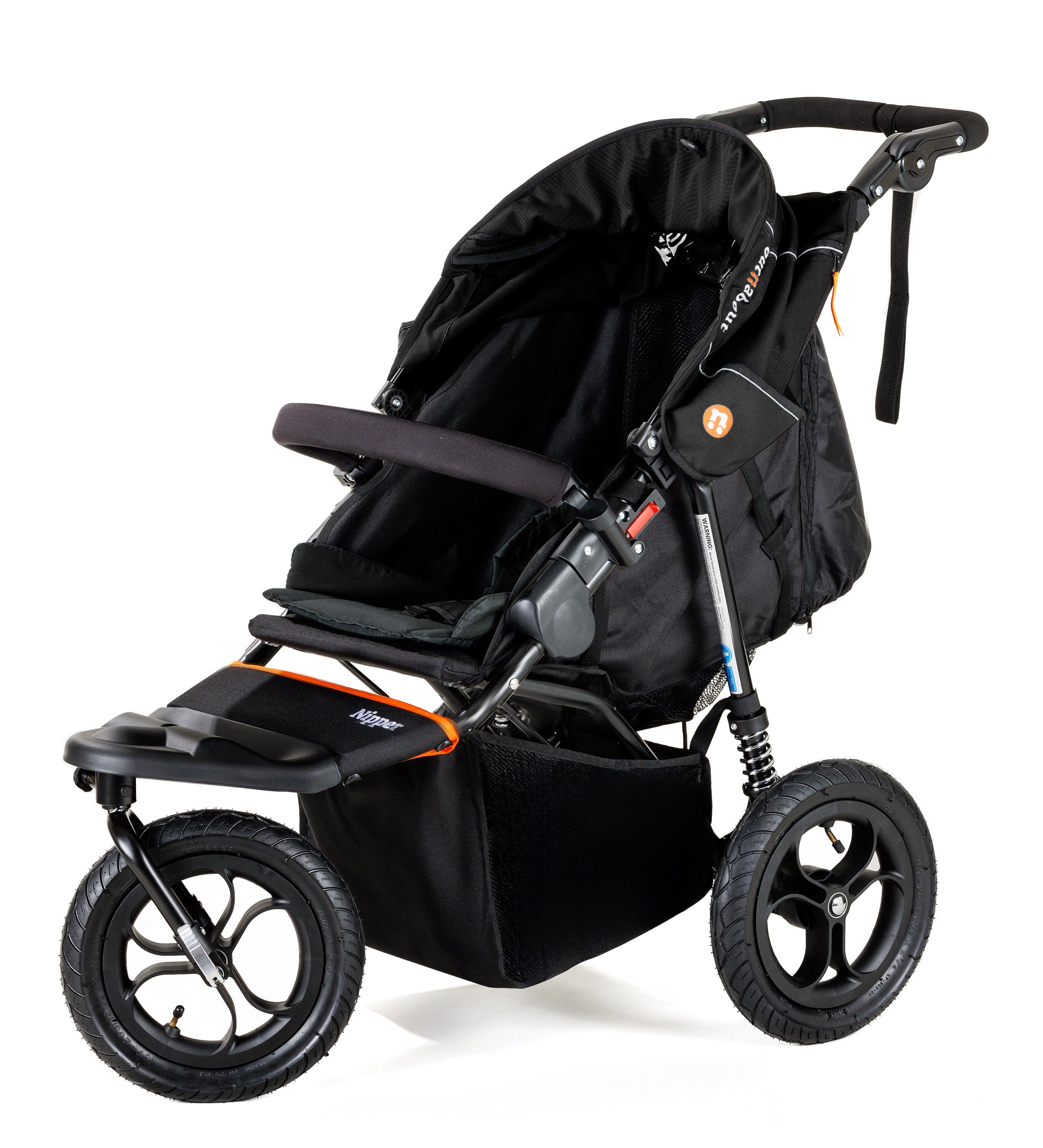 Out n About Nipper Single Comfort Bundle in Summit Black 3 Wheeler Pushchair Bundles 15819-SGL-SBL 5060167546778