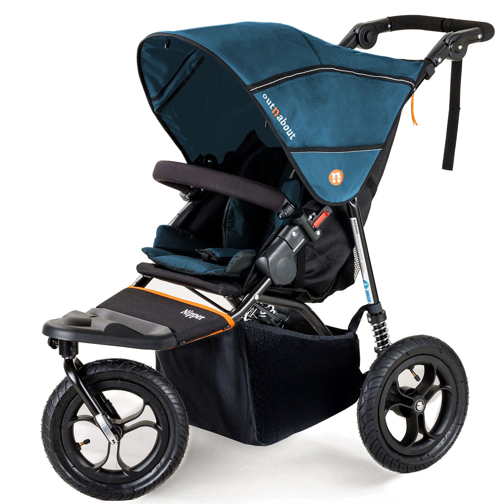 Out n About Nipper Single Essentials Bundle in Highland Blue 3 Wheeler Pushchair Bundles 15809-SGL-BLU 5060167546136