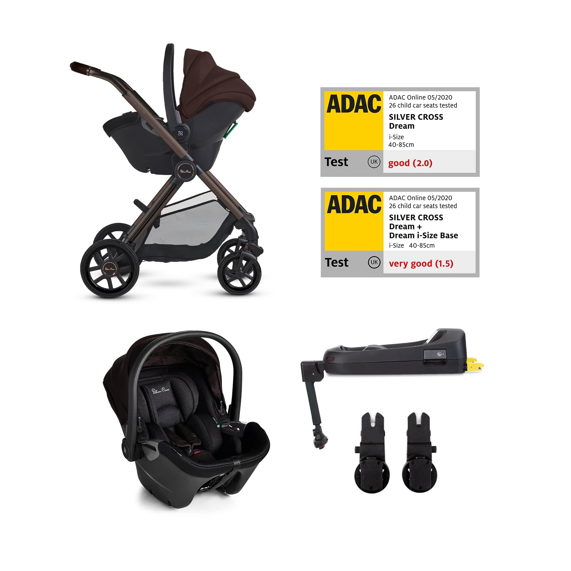 Silver Cross Reef 2 Special Edition Ultimate Bundle - Ganache Baby Prams ISED-GN 5055836928429