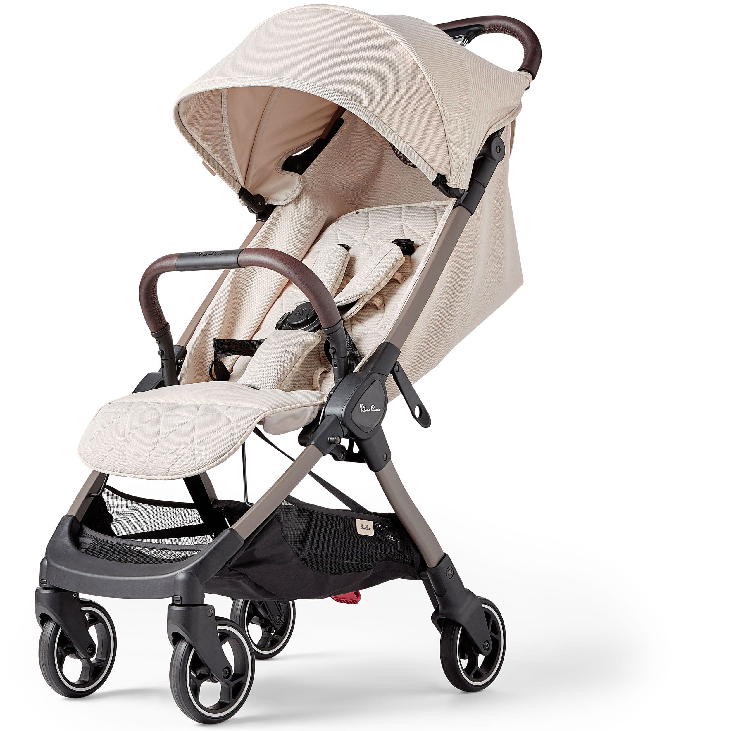 Silver Cross Clic Compact Stroller in Almond Pushchairs & Buggies SX2308.AM 5055836927439