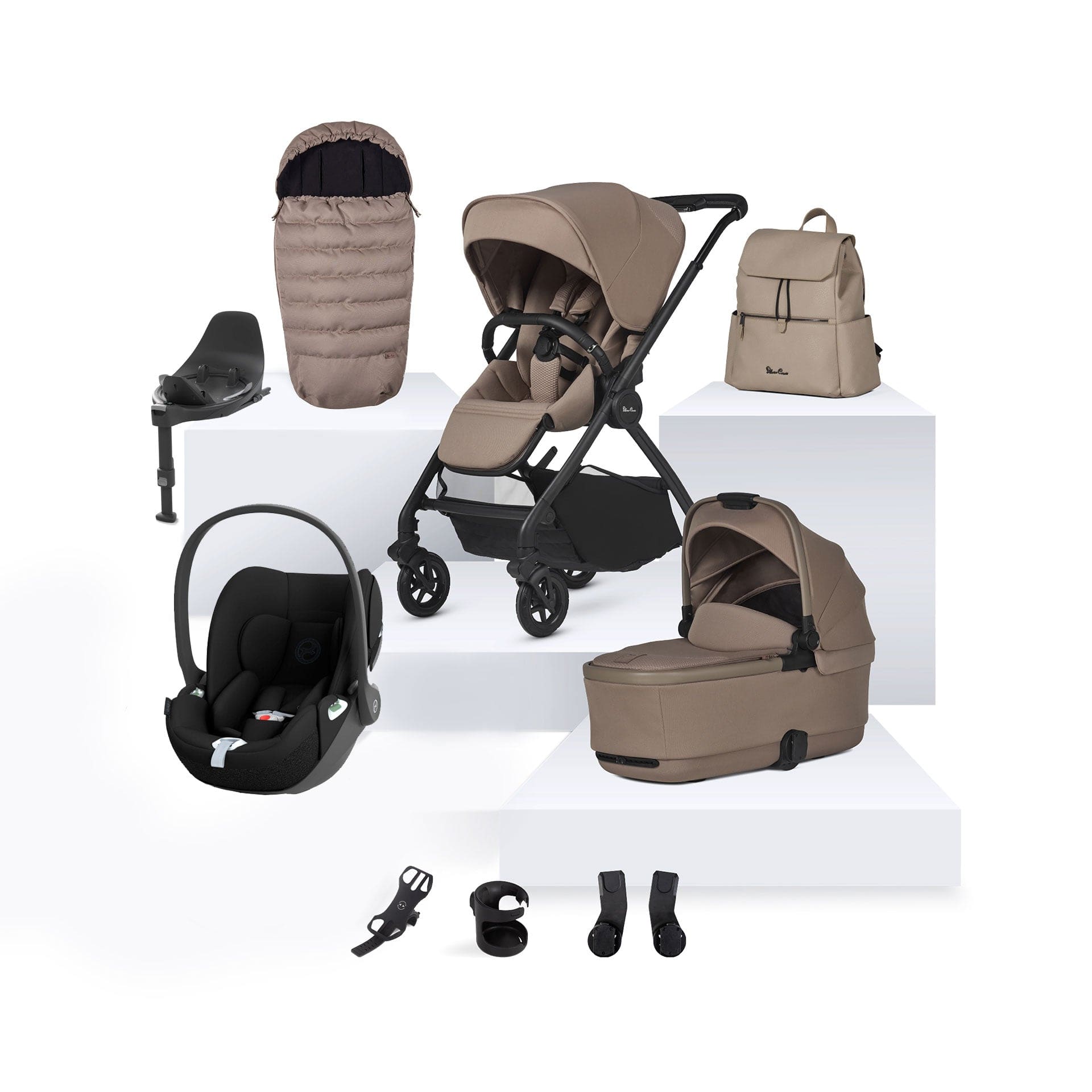 Silver Cross Dune 2 Cybex Travel System in Mocha Travel Systems 15736-MOC-2 5055836928344