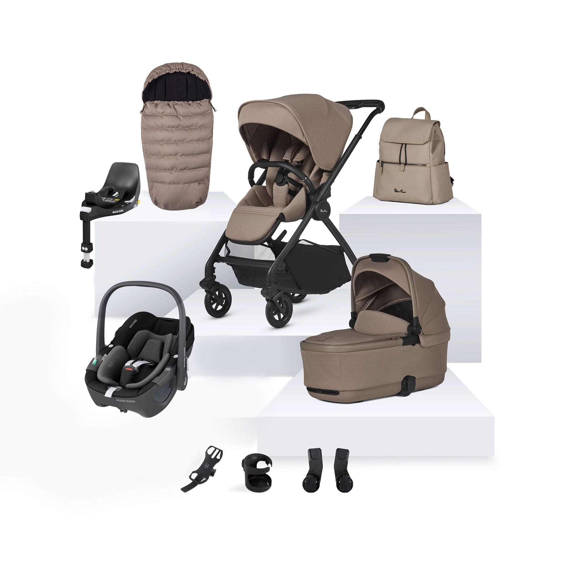 Silver Cross Dune 2 Maxi-Cosi Travel System in Mocha Travel Systems 15728-MOC-1 5055836928344