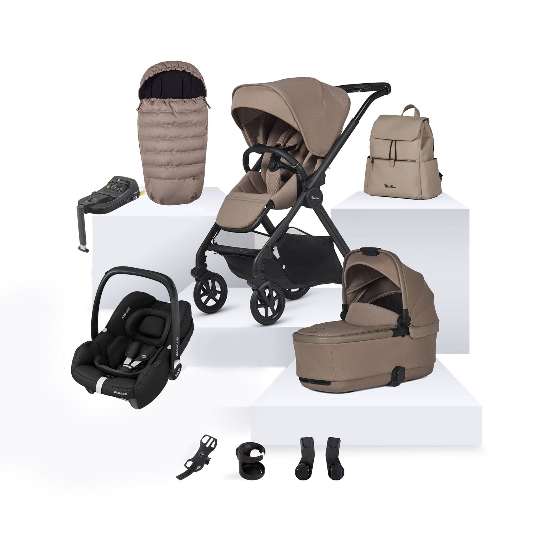 Silver Cross Reef 2 Maxi-Cosi Travel System in Mocha Travel Systems 15771-MOC-1 5055836928344