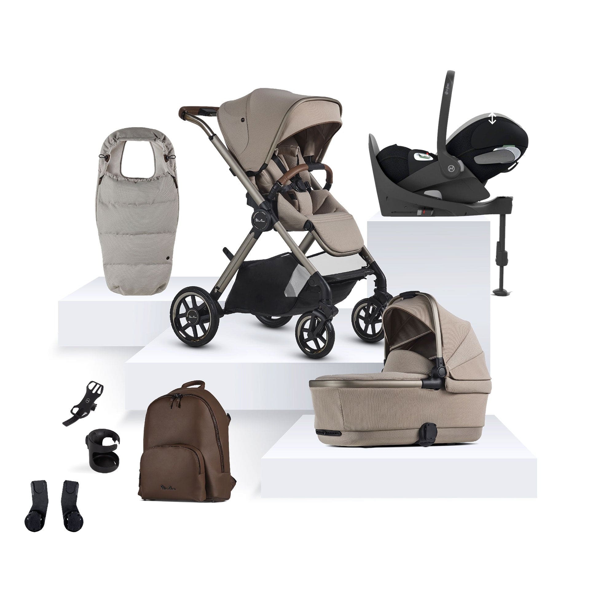 Silver Cross Reef 2 Special Edition Cybex Travel System in Frappe Travel Systems 16150-FRA-1 5055836928412