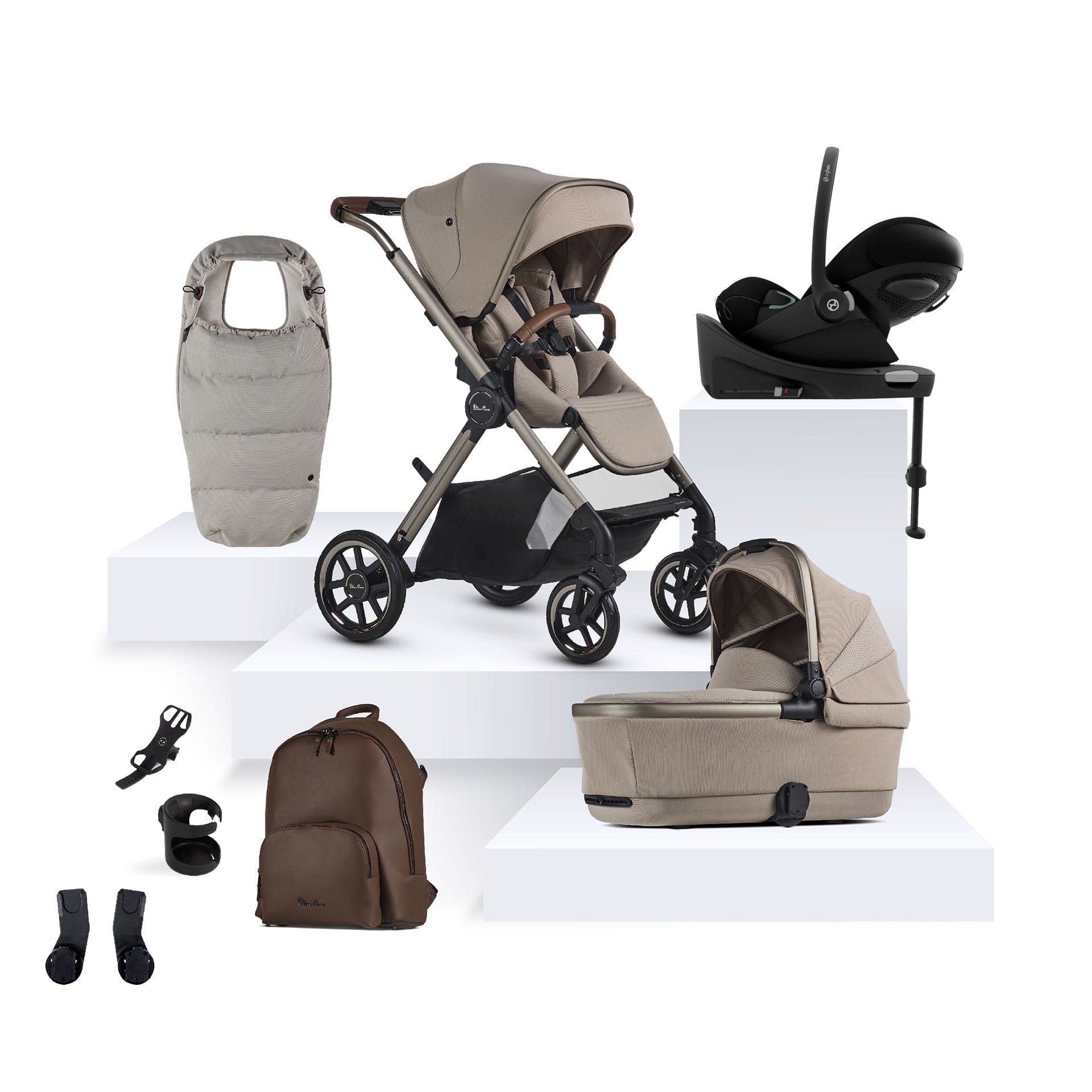 Silver Cross Reef 2 Special Edition Cybex Travel System in Frappe Travel Systems 16150-FRA-2 5055836928412