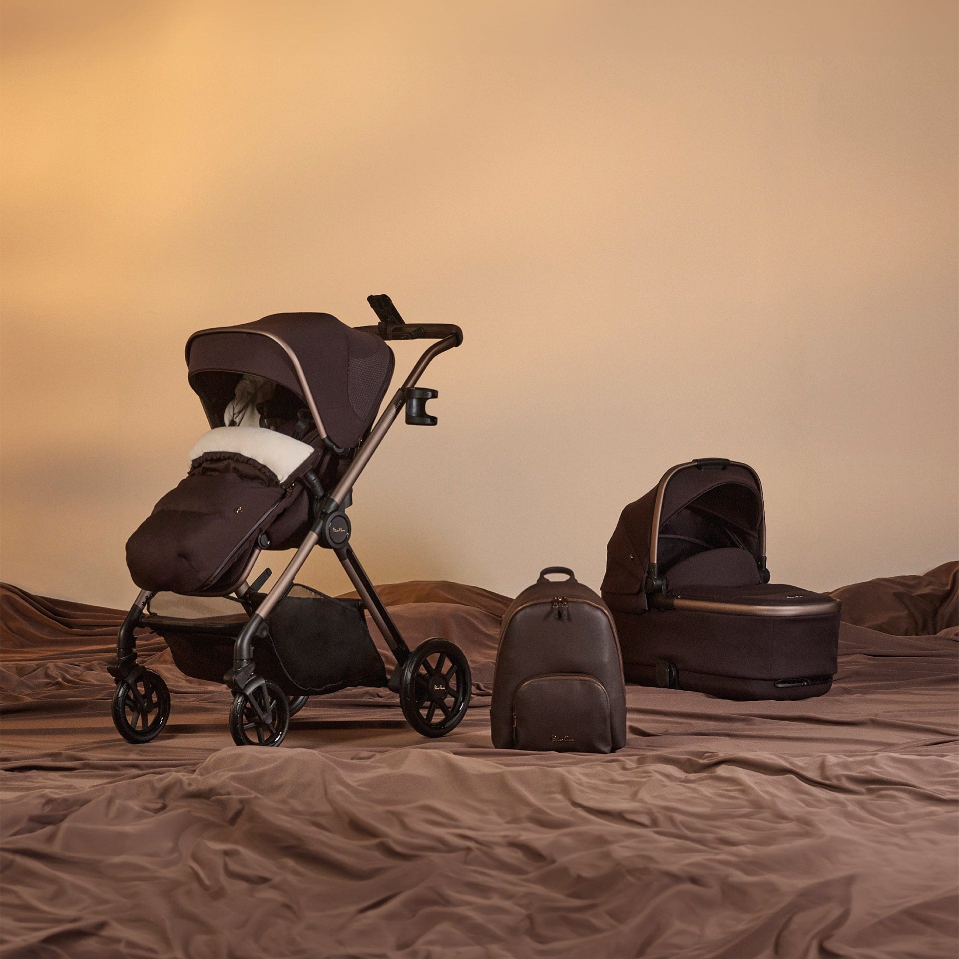 Silver Cross Reef 2 Special Edition Cybex Travel System in Ganache Travel Systems