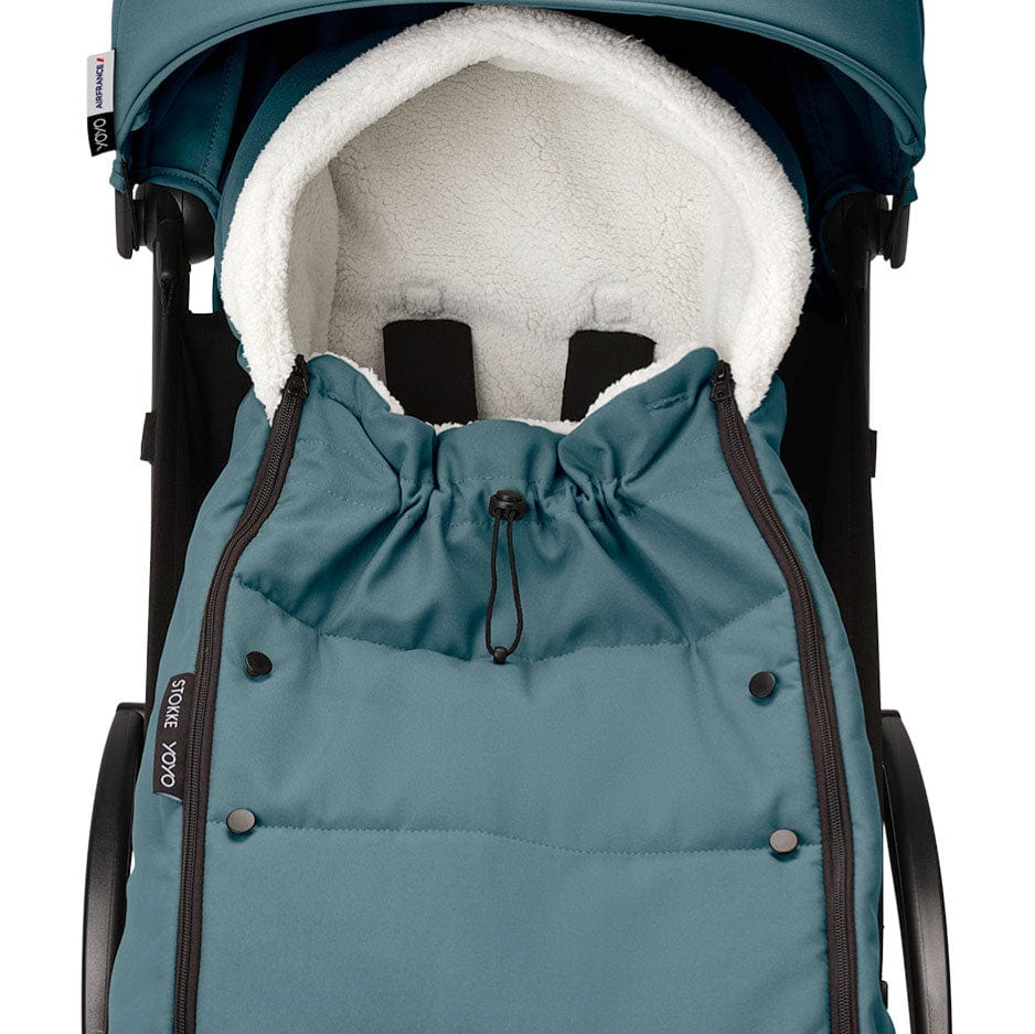 Stokke® YOYO Footmuff in Aqua Footmuffs & Liners 646609 7040356466092