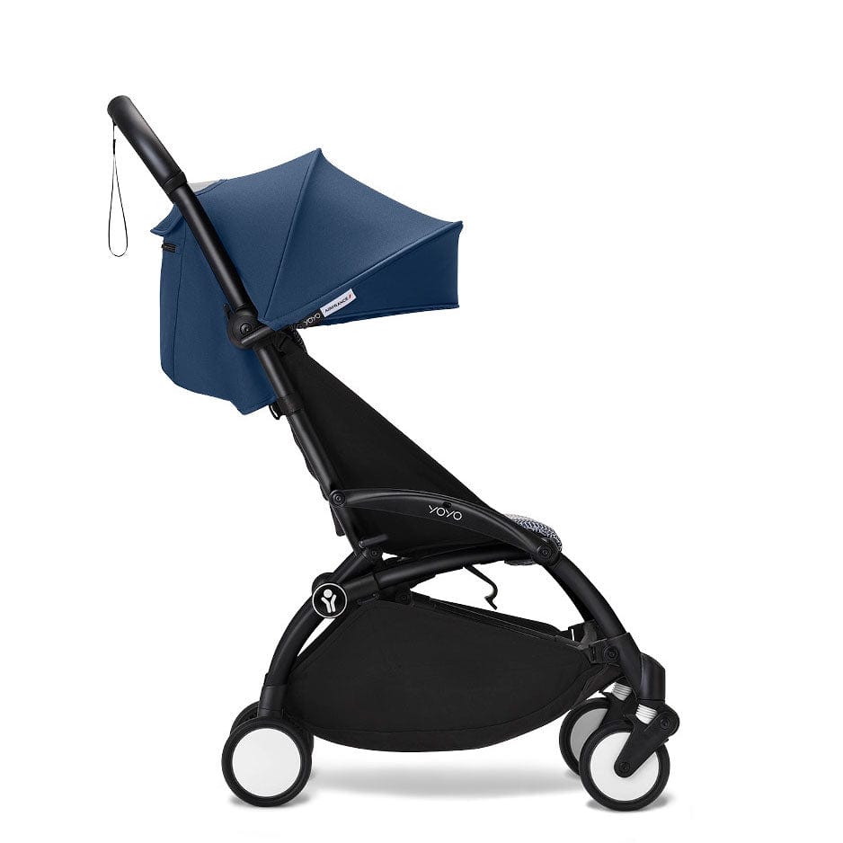 Stokke® YOYO³ 6M+ Stroller Black Frame - Air France Blue Pushchairs & Buggies 16495-6MO-AFB 7040356474097