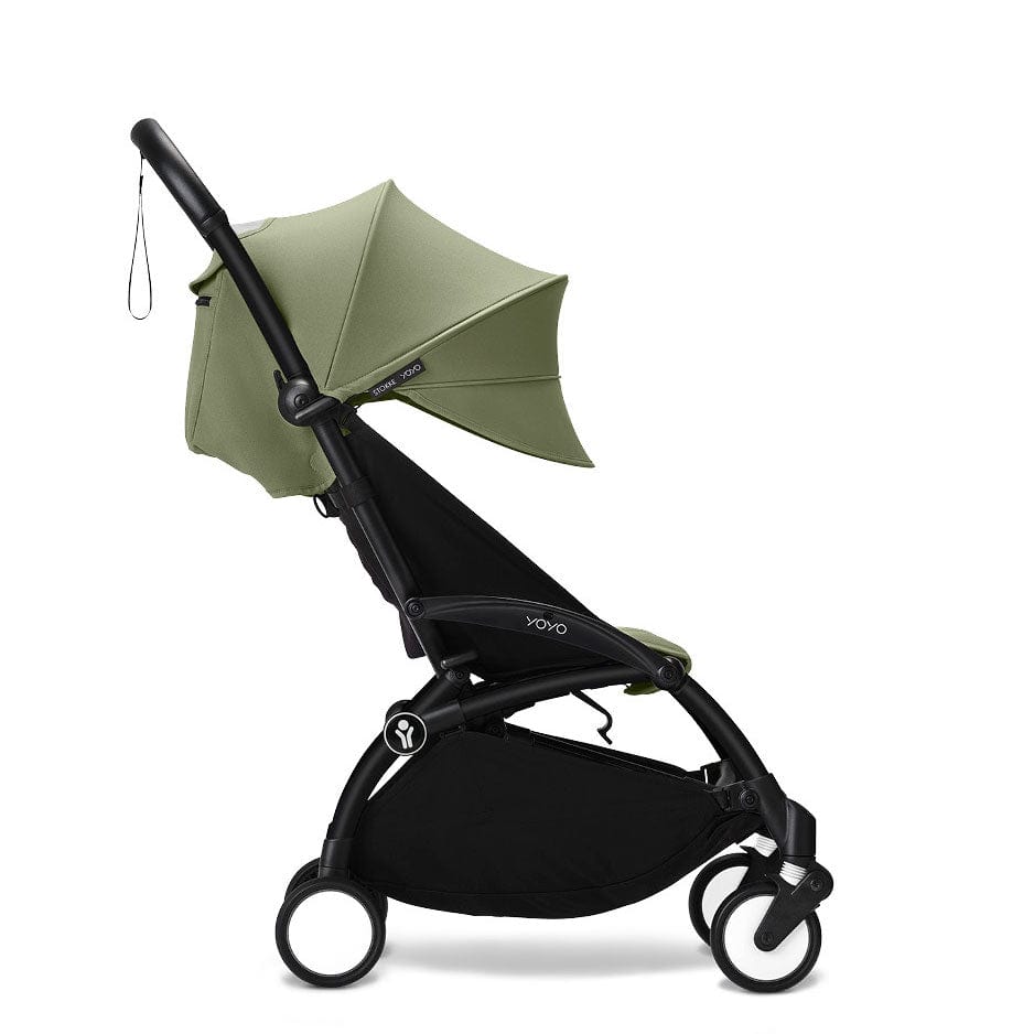 Stokke® YOYO³ 6M+ Stroller Black Frame - Olive Pushchairs & Buggies 16494-6MO-OLI 7040356474110