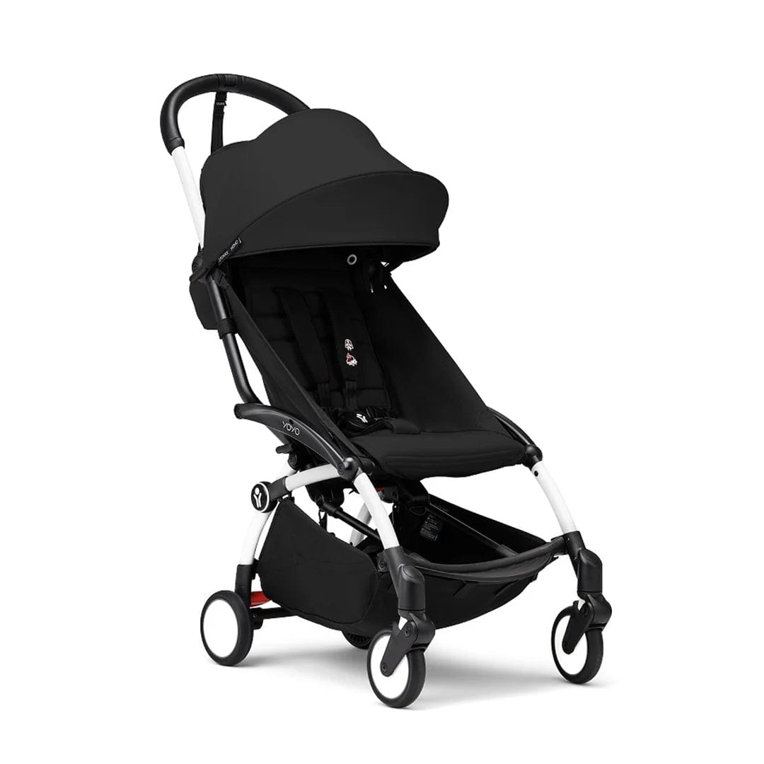 Stokke® YOYO³ 6M+ Stroller White Frame - Black Pushchairs & Buggies 16481-6MO-BLA 7040356474035