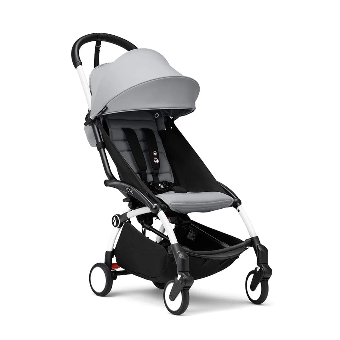 Stokke® YOYO³ 6M+ Stroller White Frame - Stone Pushchairs & Buggies 16485-6MO-STO 7040356474103