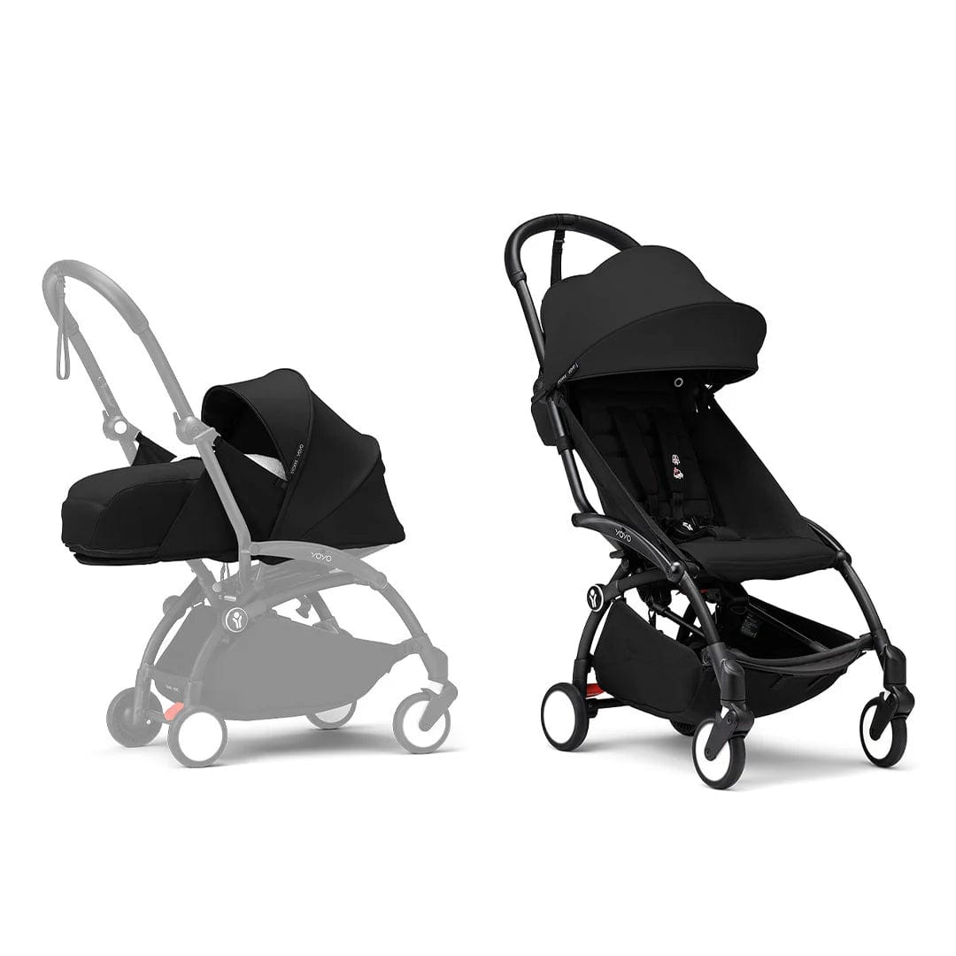 Stokke® YOYO³ Complete Stroller - Black/Black Pushchairs & Buggies 16464-STR-BLA 7040356474035