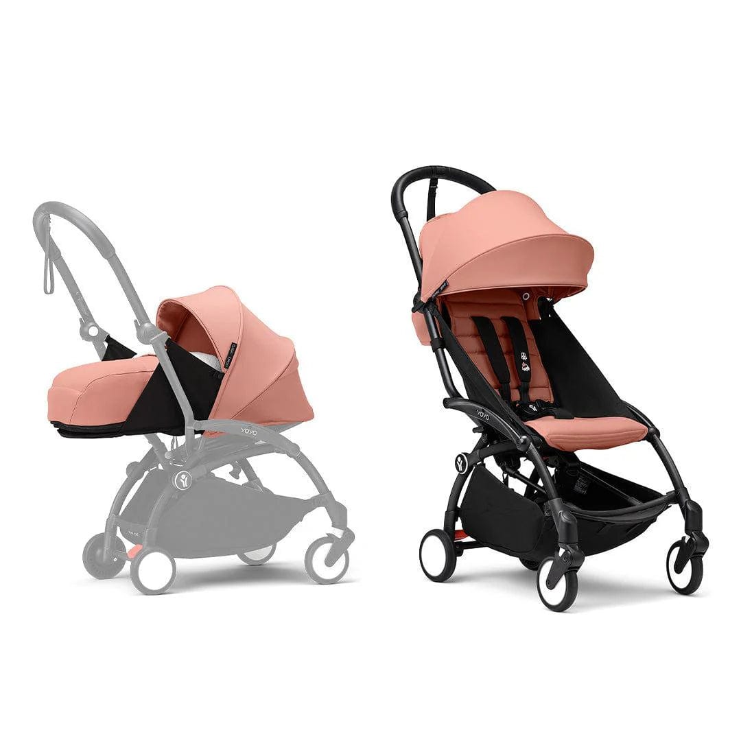 Stokke® YOYO³ Complete Stroller - Black/Ginger Pushchairs & Buggies 16466-STR-GIN 7040356474066