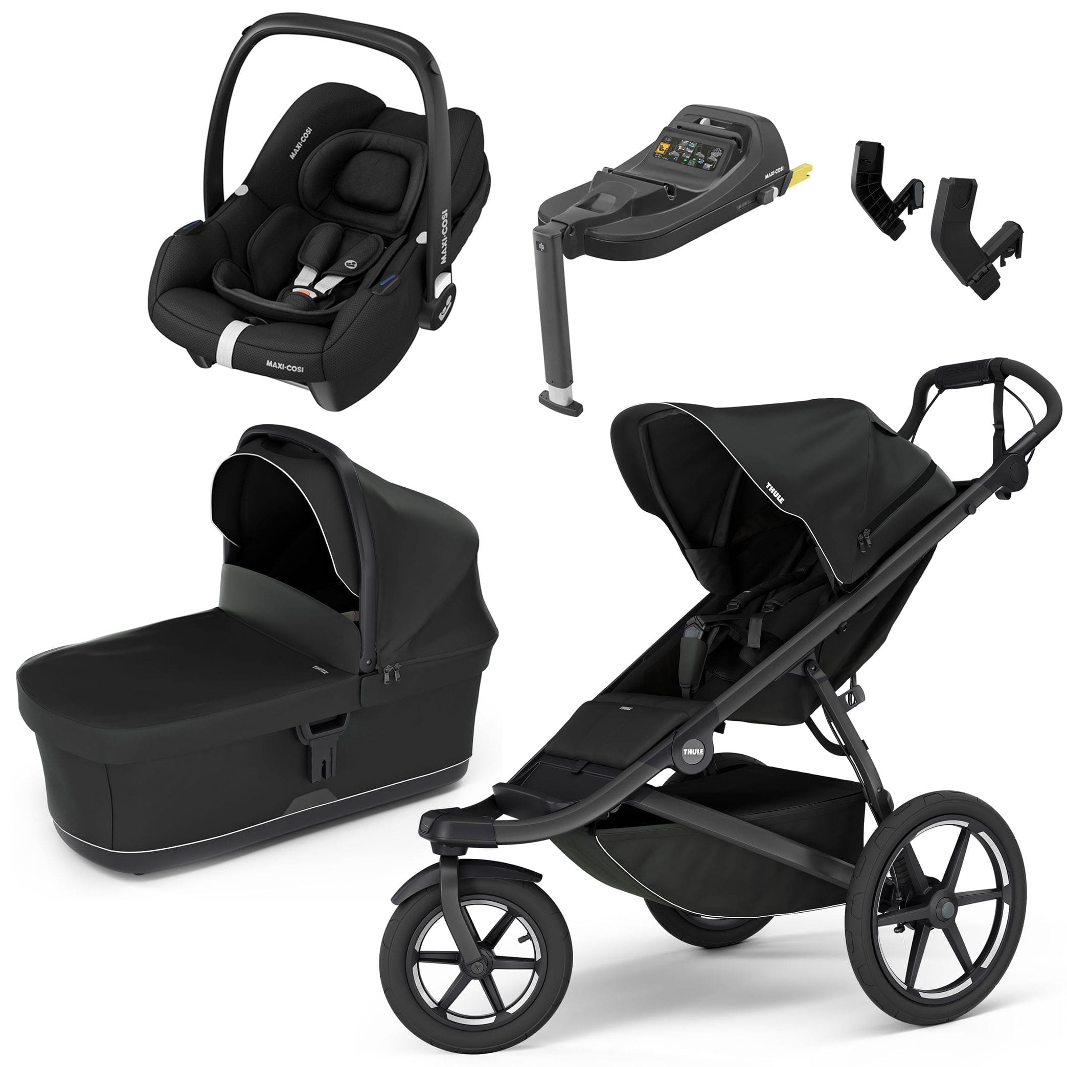 Thule Urban Glide 3 Maxi-Cosi Bundle in Black 3 Wheelers 15508-BLK 091021338425