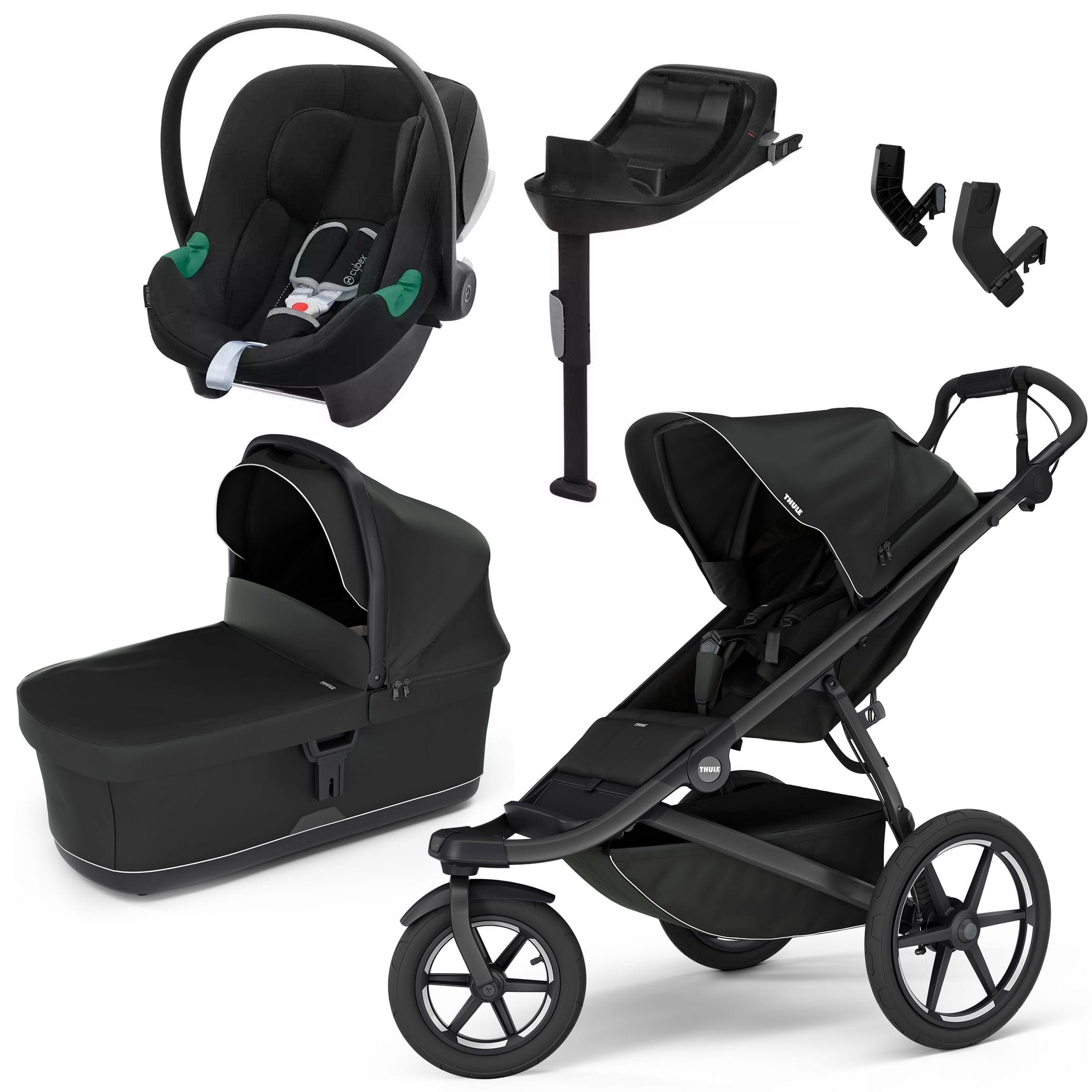 Thule Urban Glide 3 Cybex Bundle in Black Travel Systems 18548-BLK 091021338425