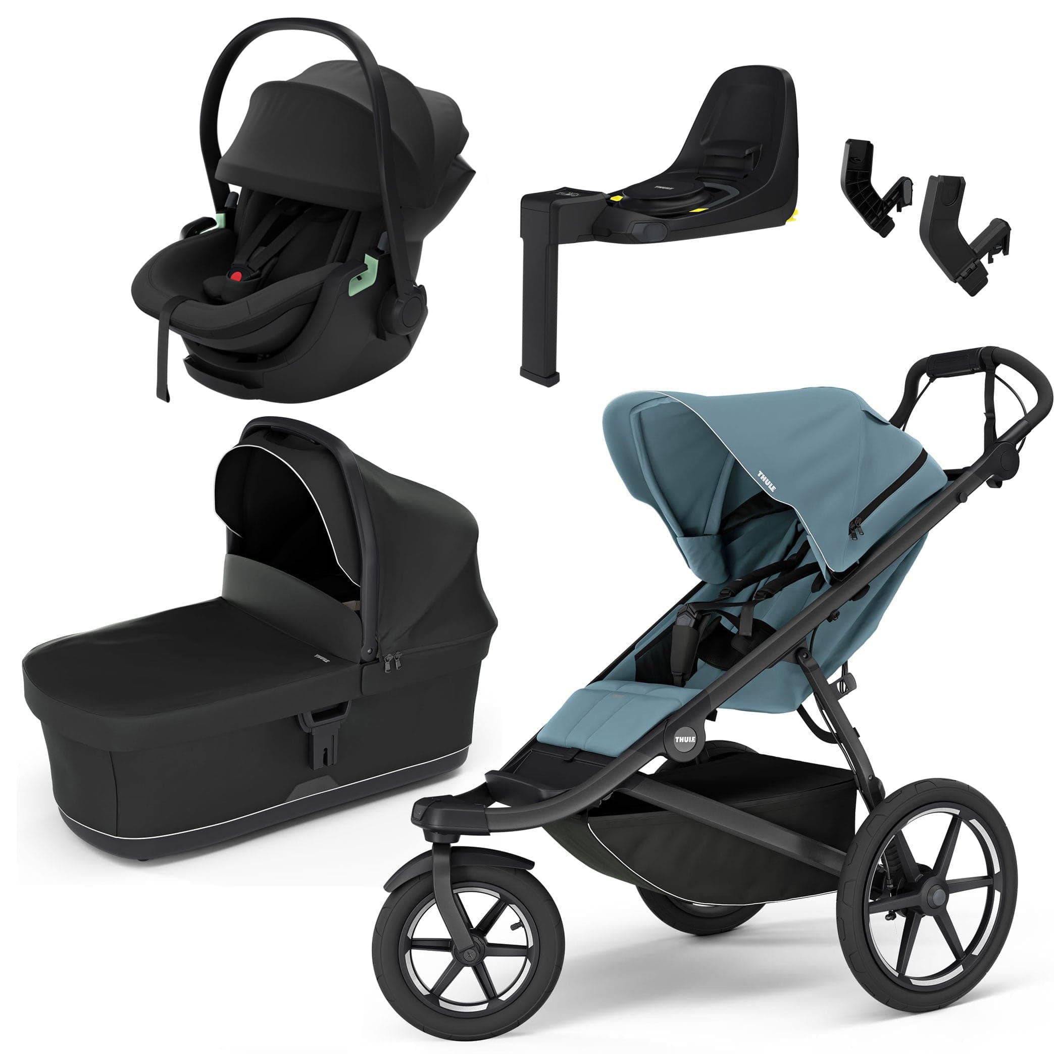 Thule Urban Glide 3 Travel System in Mid-Blue Travel Systems 17293-TS-MAP-BLU 091021164840