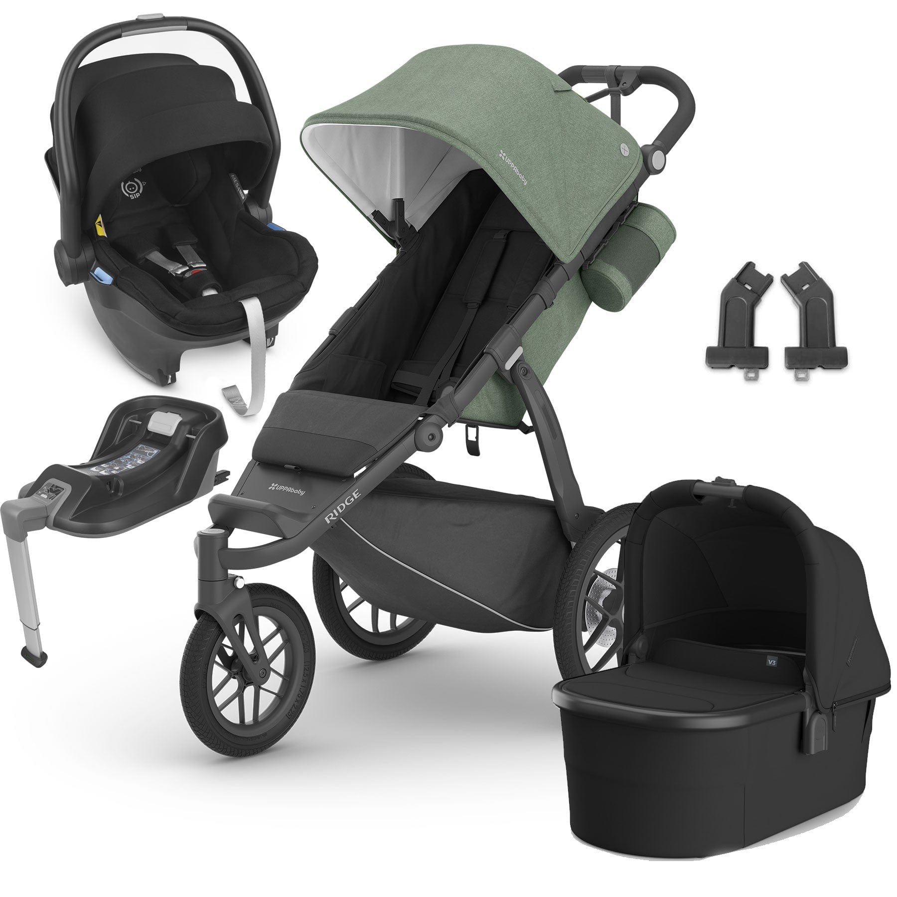 UPPAbaby Ridge Mesa Travel System - Gwen 3 Wheeler Travel Systems 17563-GWE-GWE 810129596786