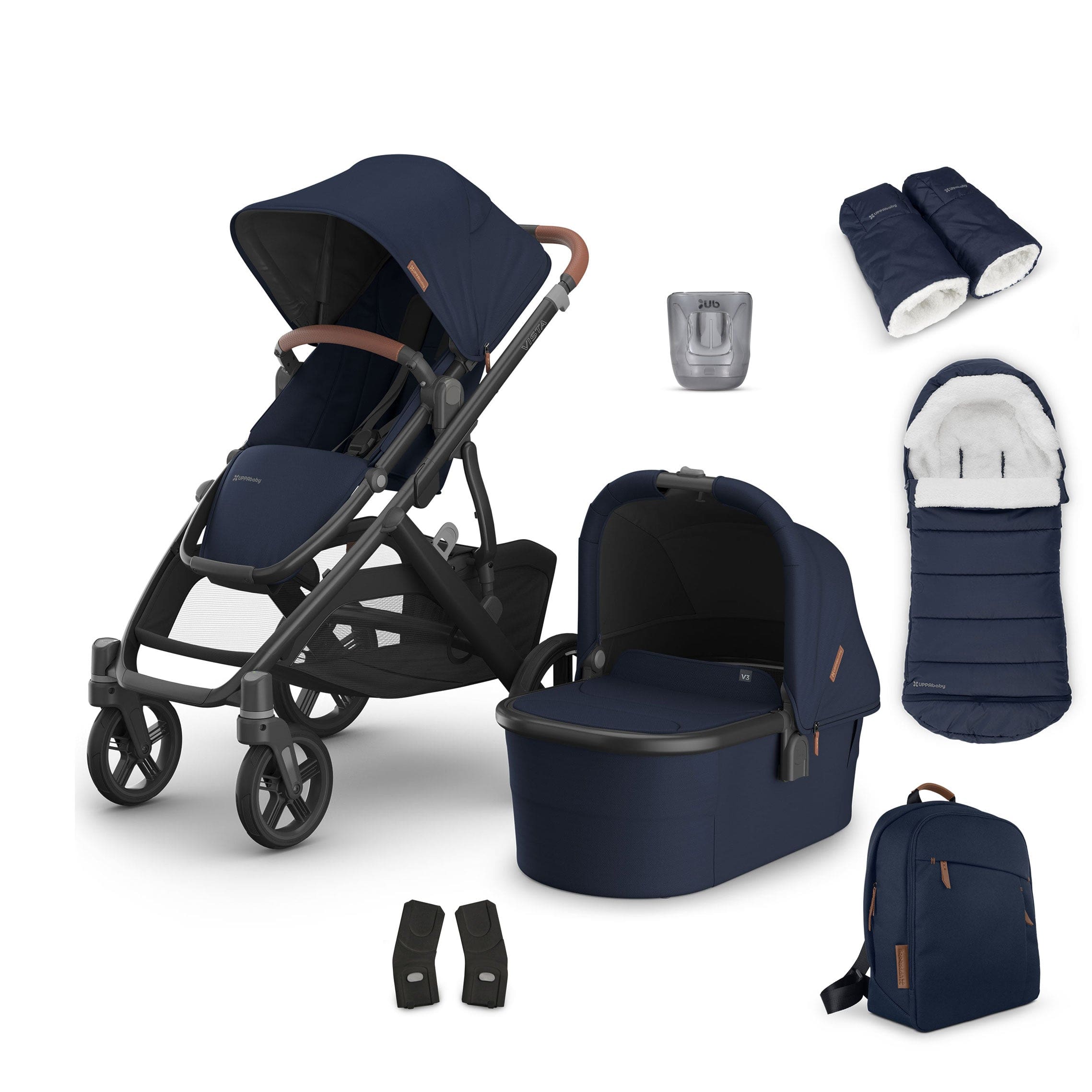 Uppababy Vista V3 Complete Bundle in Noa Baby Prams 17590-VIS-COM-NOA 0810142394215