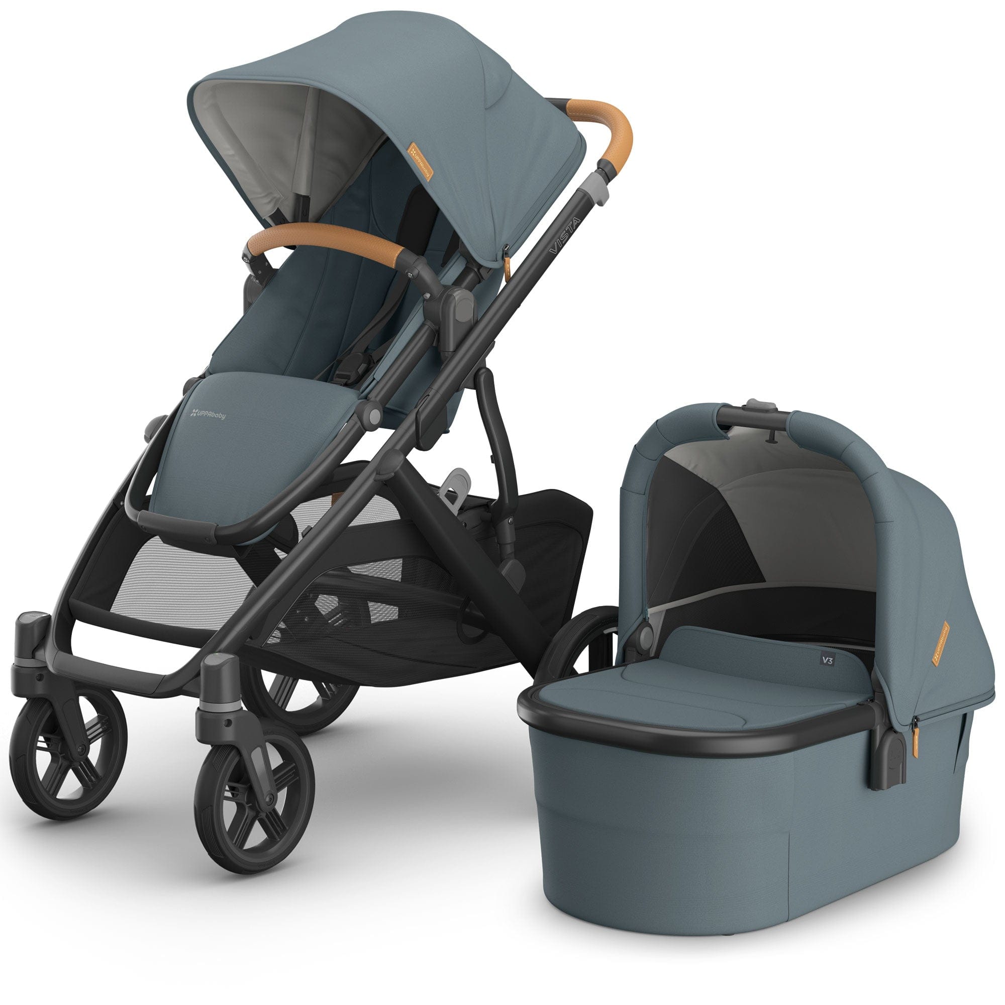 Uppababy Vista V3 Pram in Dillan Baby Prams 0303-VIS-UK-DIL 0810142394451