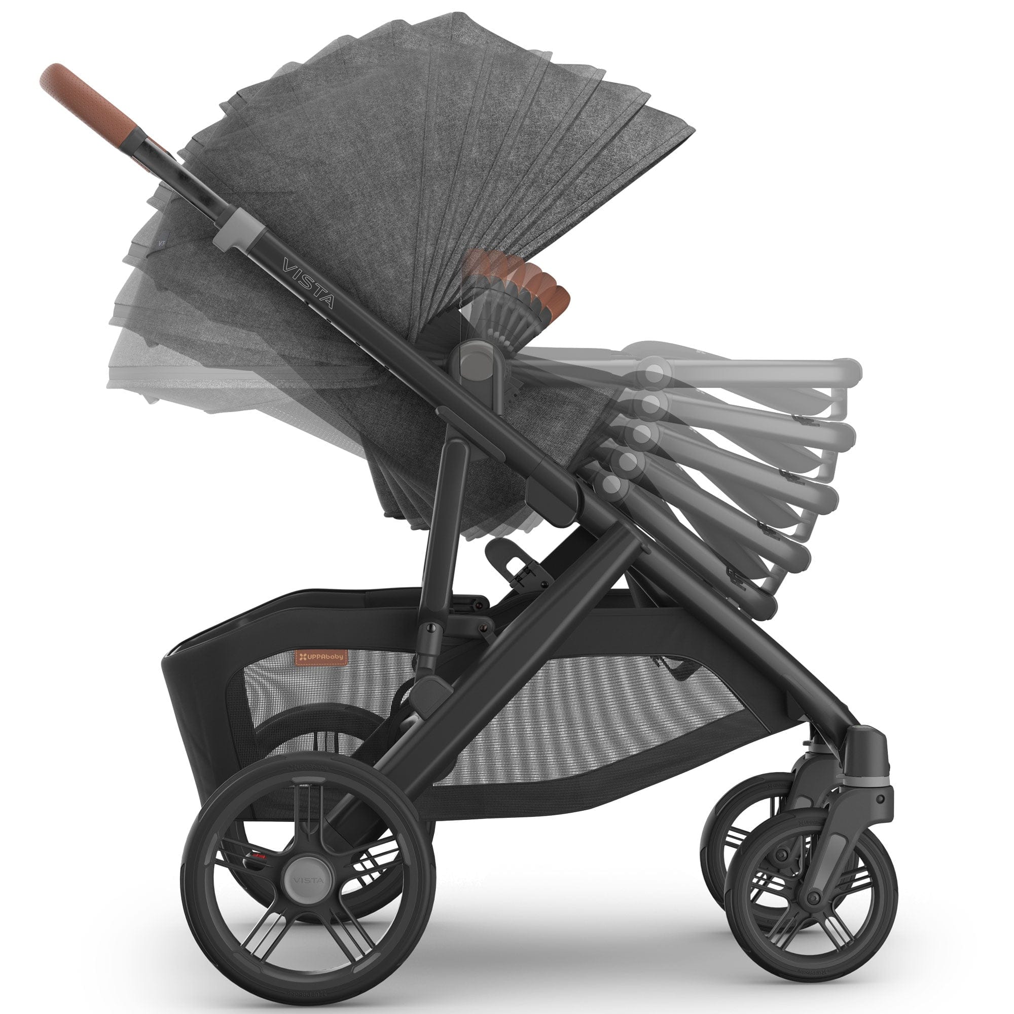 Uppababy Vista V3 Pram in Greyson Baby Prams 0303-VIS-UK-GRY 0810142394154