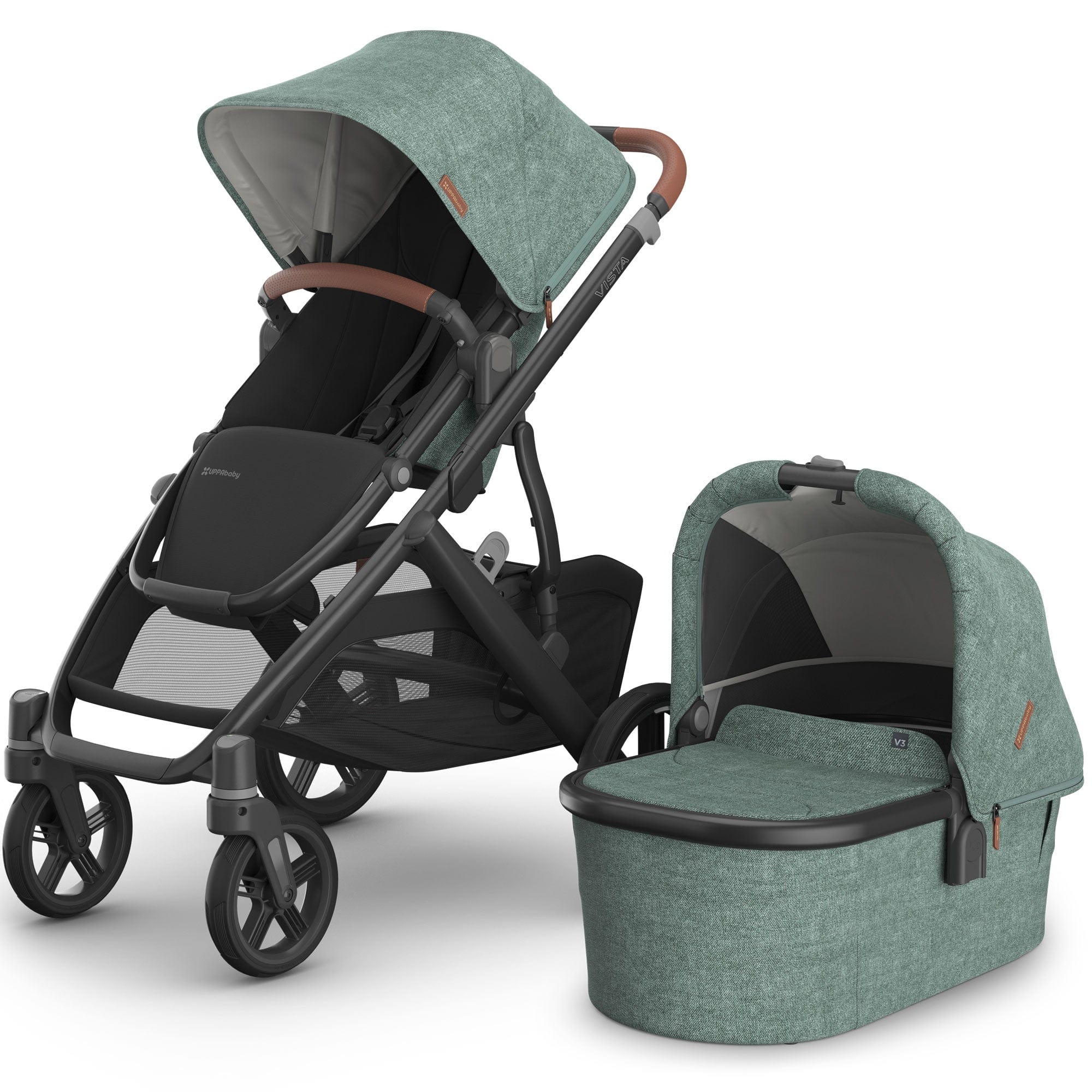 Uppababy Vista V3 Pram in Gwen Baby Prams 0303-VIS-UK-GWN 0810142392686