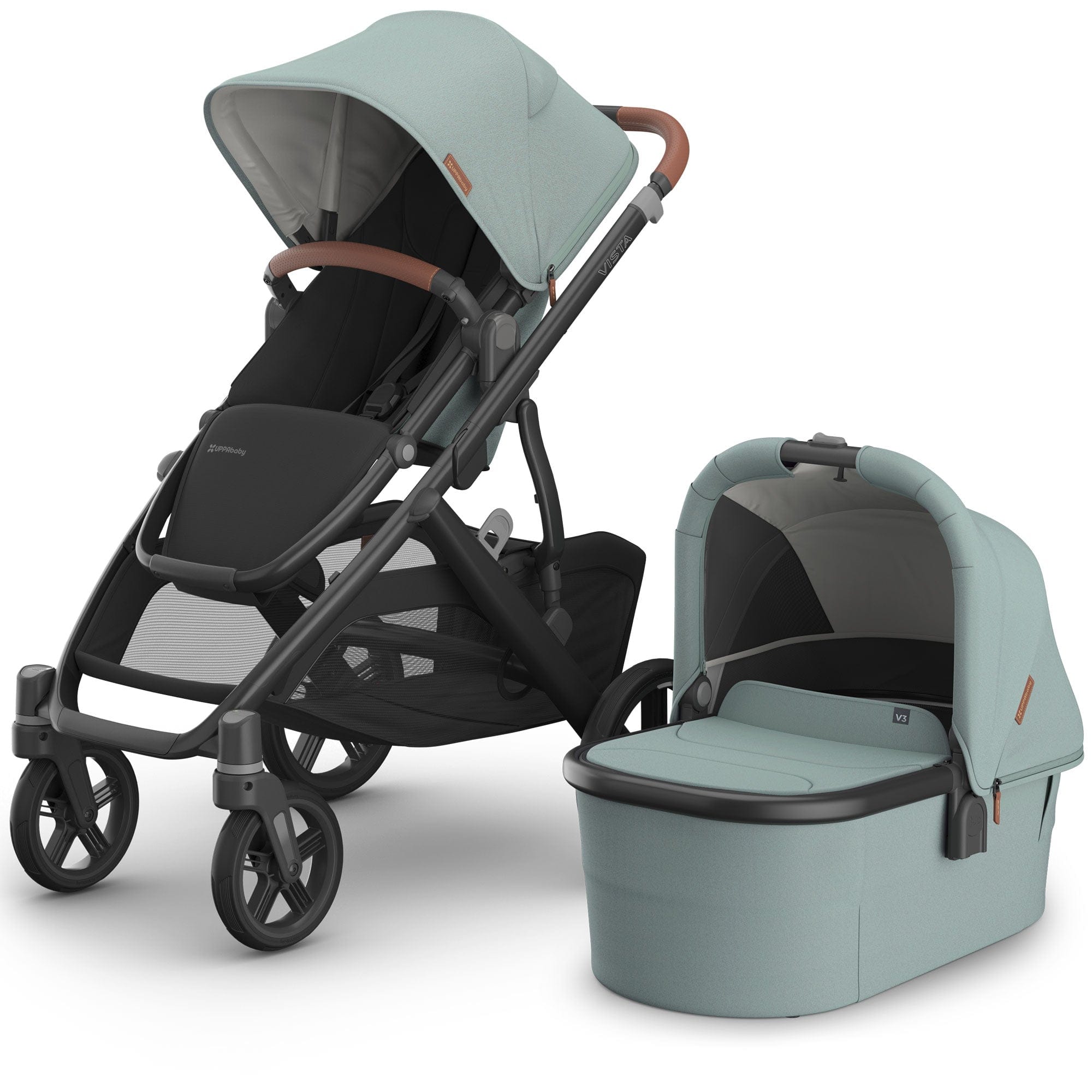 Uppababy Vista V3 Pram in Kenzi Baby Prams 0303-VIS-UK-KNZ 0810142394338