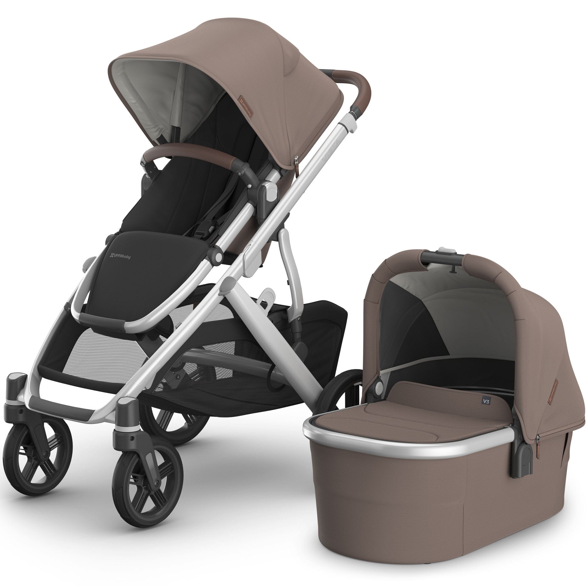 Uppababy Vista V3 Pram in Theo Baby Prams 0303-VIS-UK-THO 0810142394277