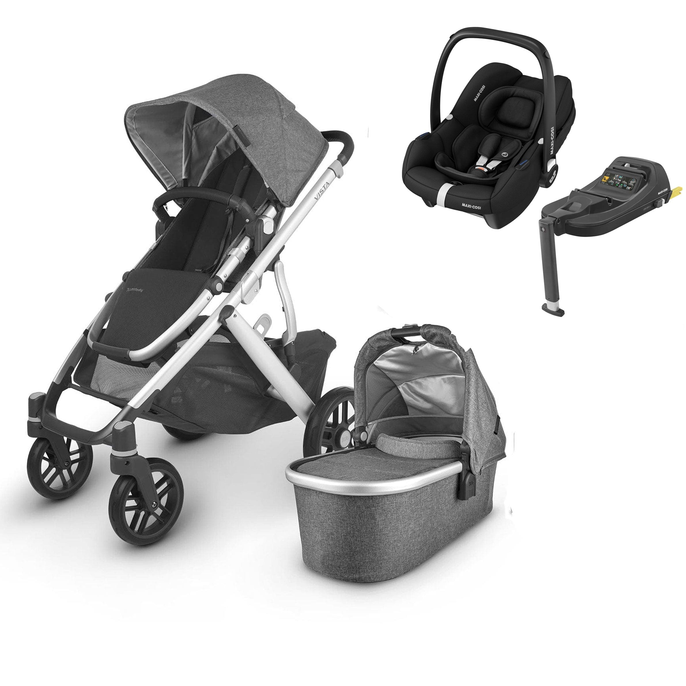 Uppababy Vista V2 Cabriofix i-Size & Base Travel System in Jordan Travel Systems 16797-JOR 0850001436816