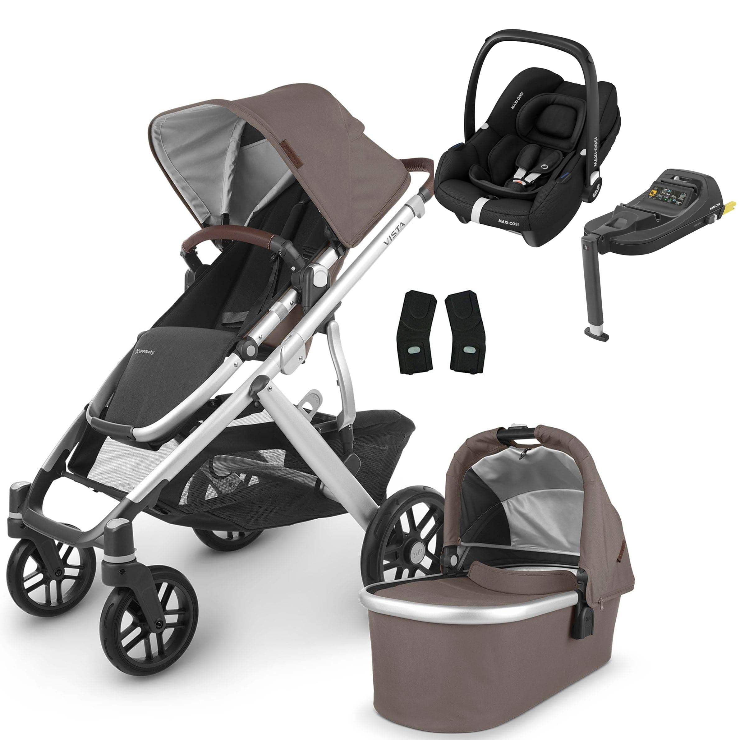 Uppababy Vista V2 Cabriofix i-Size & Base Travel System in Theo Travel Systems 16797-THE 0810030098751