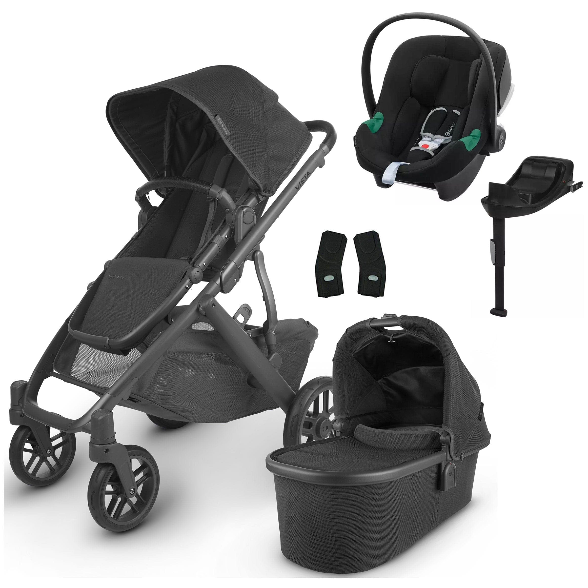 Uppababy Vista V2 Cybex Aton B2 & Base Travel System Jake Travel Systems 16807-JKE 0850001436809