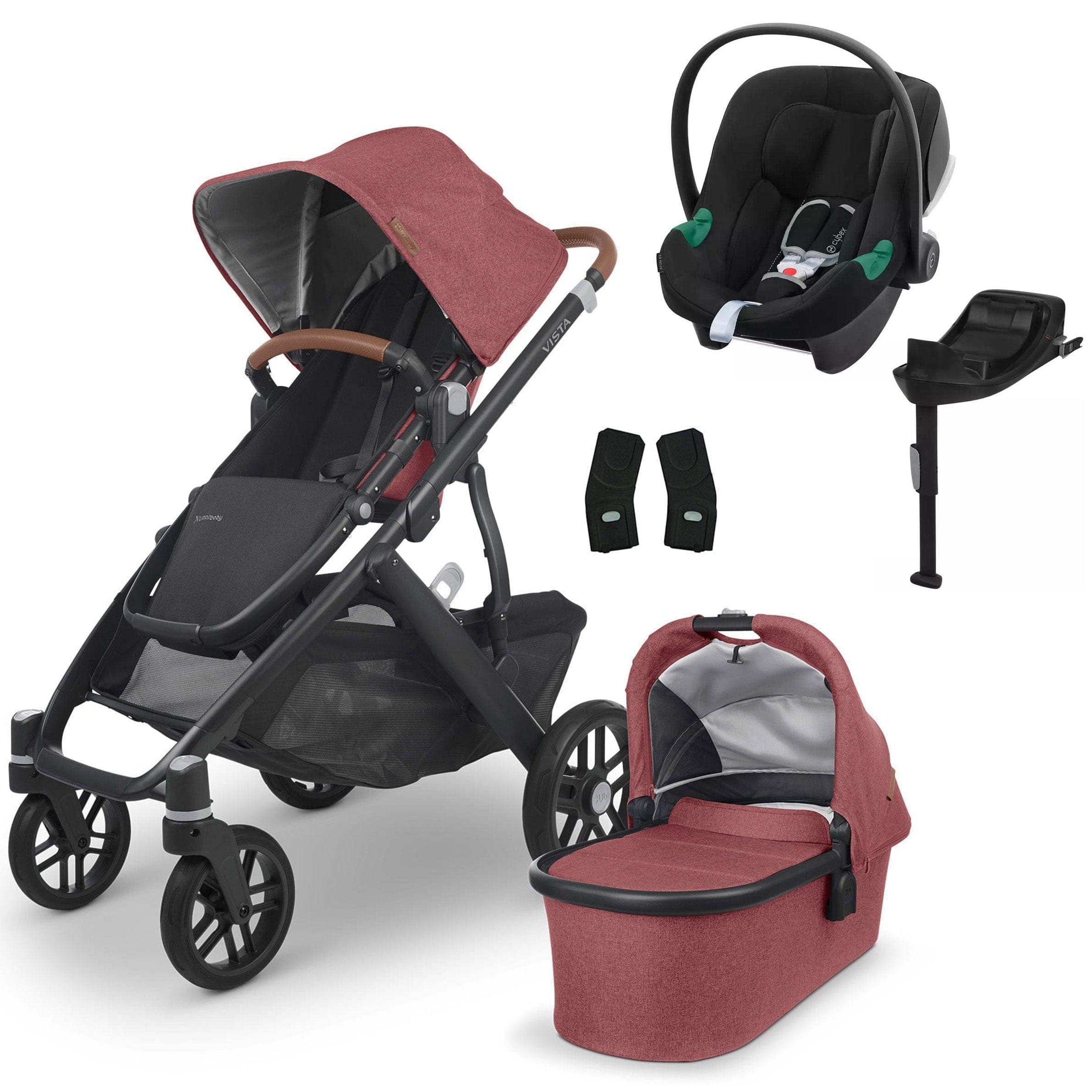 Uppababy Vista V2 Cybex Aton B2 & Base Travel System Lucy Travel Systems 16807-LUC 0810030098812