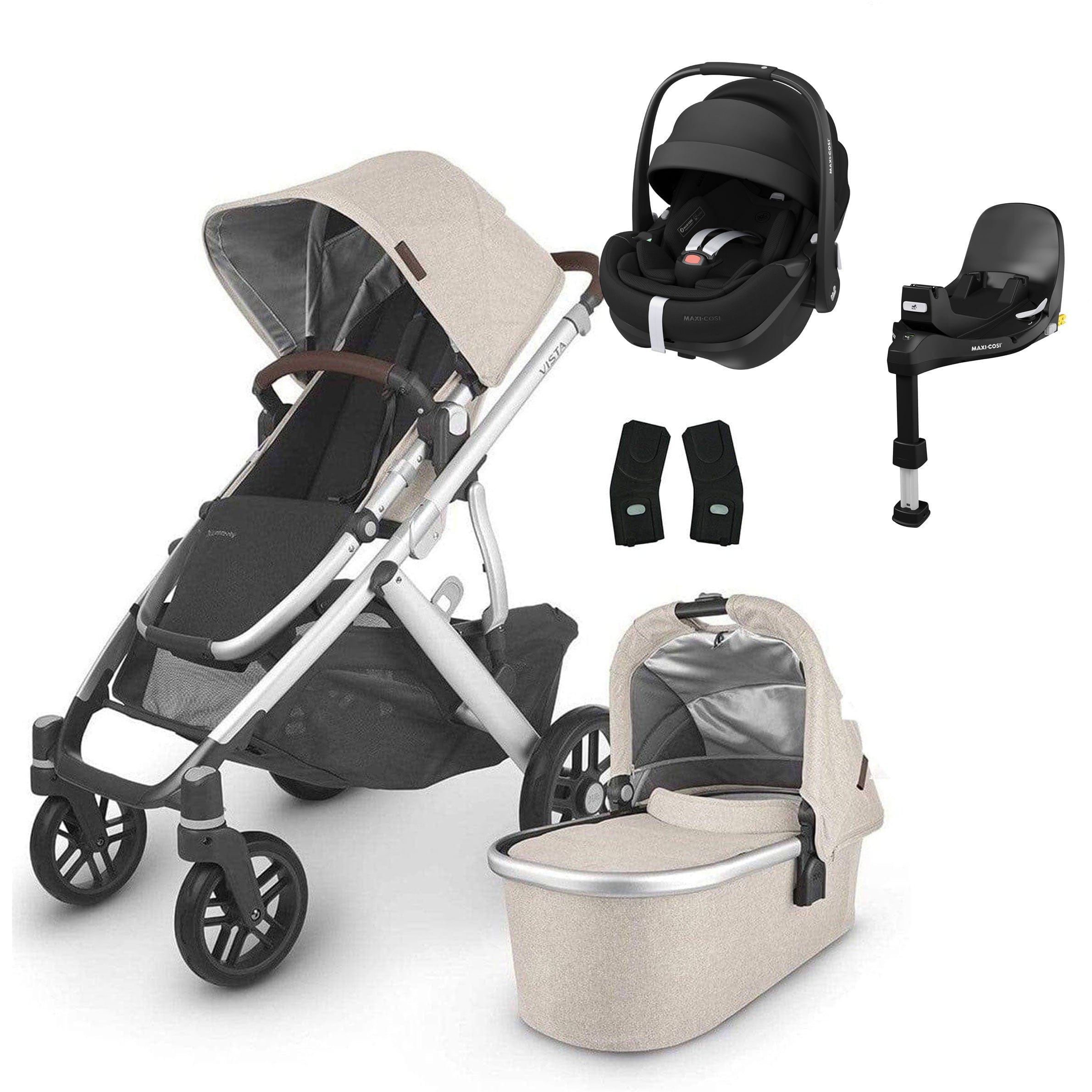 UPPAbaby Vista V2 Pebble 360 PRO V2 & Base Travel System Bundle Declan Travel Systems 14116-DEC 0810030093398