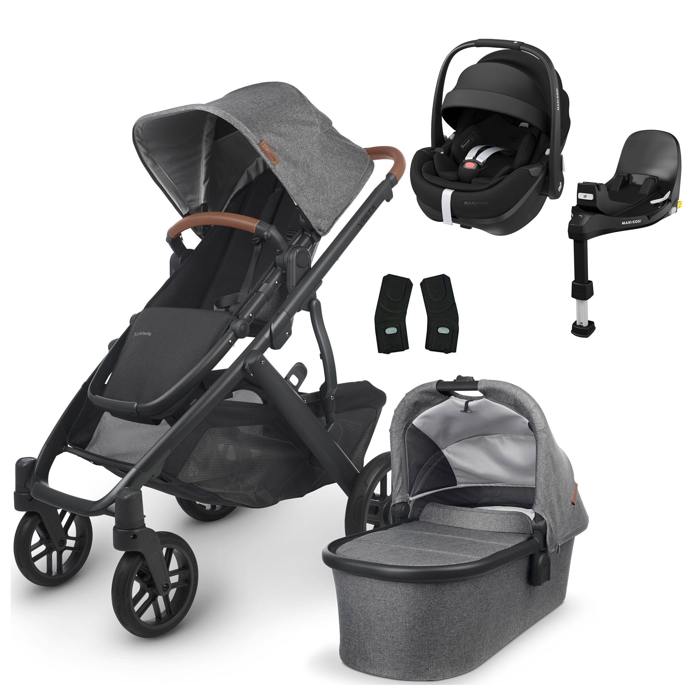 UPPAbaby Vista V2 Pebble 360 PRO V2 & Base Travel System Bundle Greyson Travel Systems 14118-GRE 0810030093626