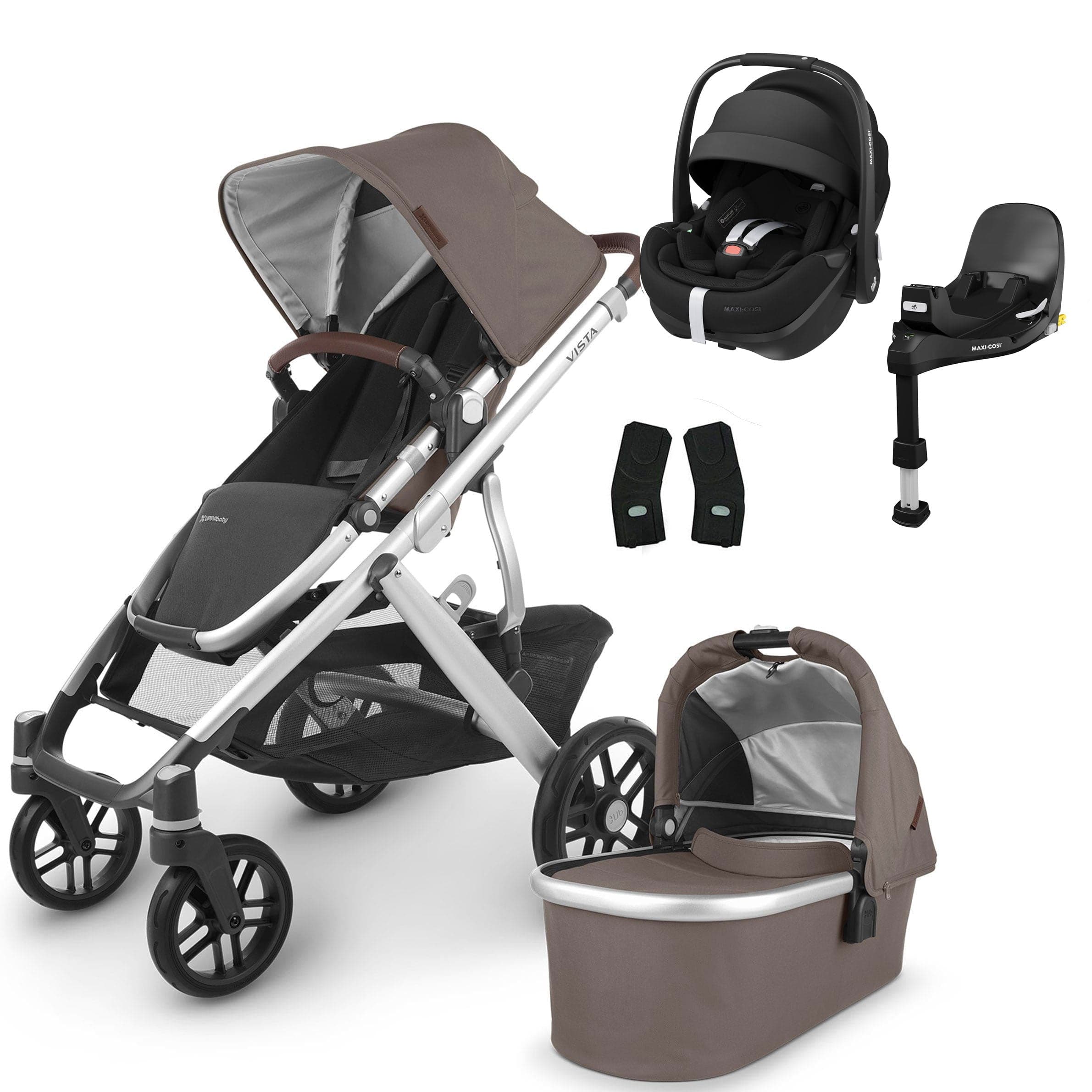 UPPAbaby Vista V2 Pebble 360 PRO V2 & Base Travel System Bundle Theo Travel Systems 14129-THE 0810030098751