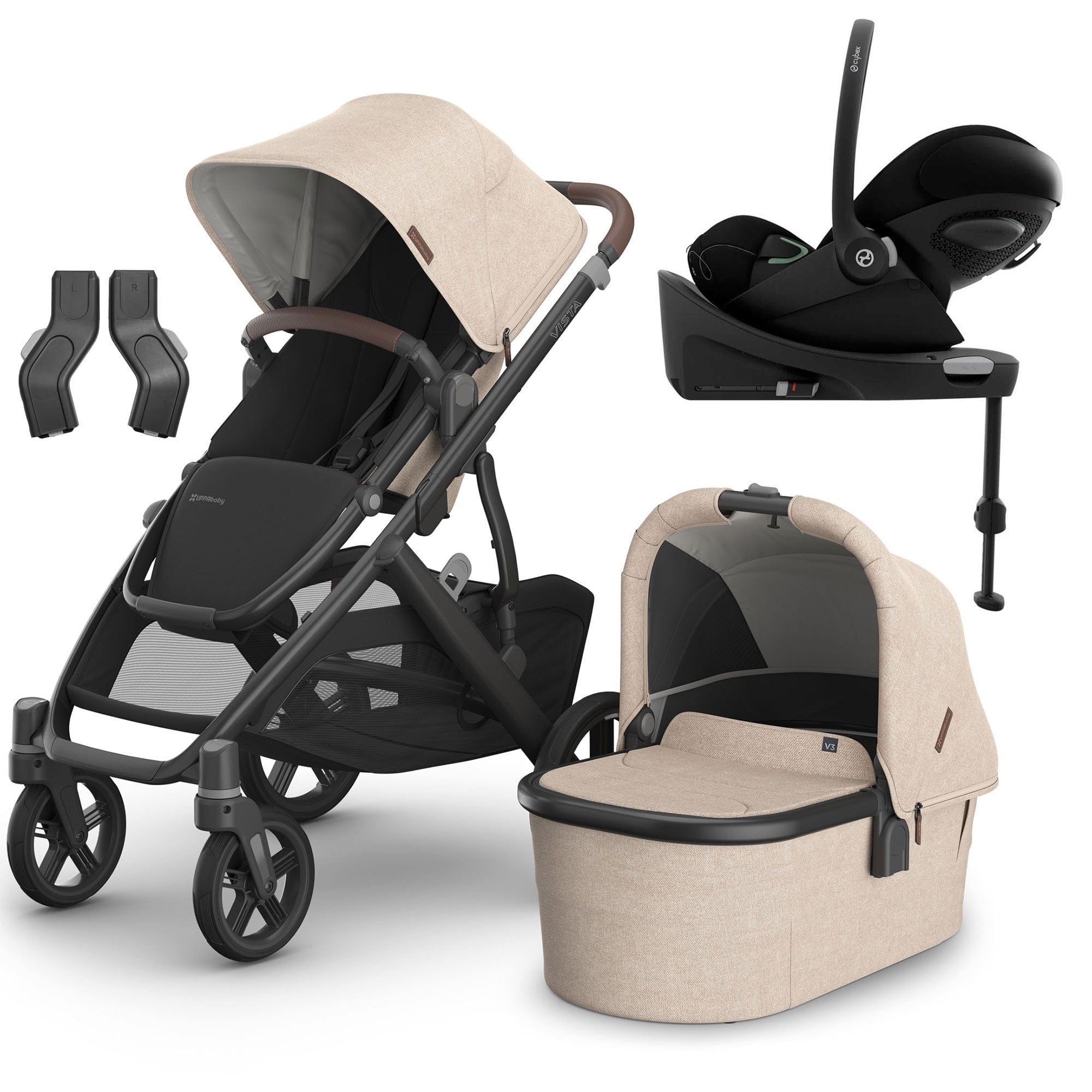 Uppababy Vista V3 Cybex Travel System in Liam Travel Systems 16602-LIA-1 0810142394093