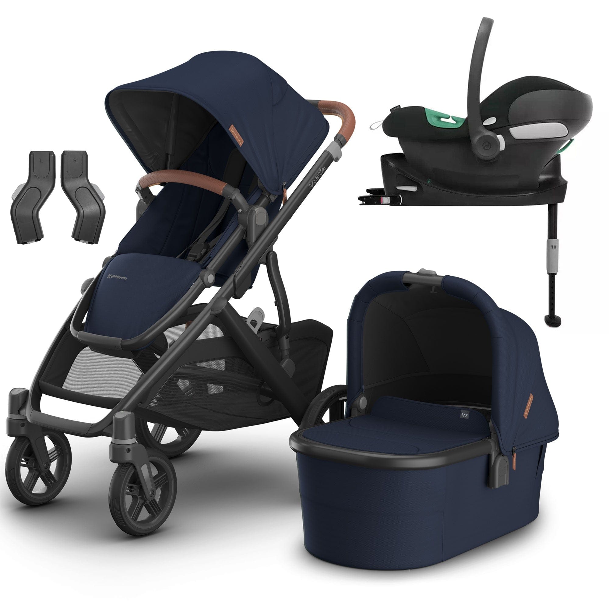 Uppababy Vista V3 Cybex Travel System in Noa Travel Systems 16603-NOA 0810142394215