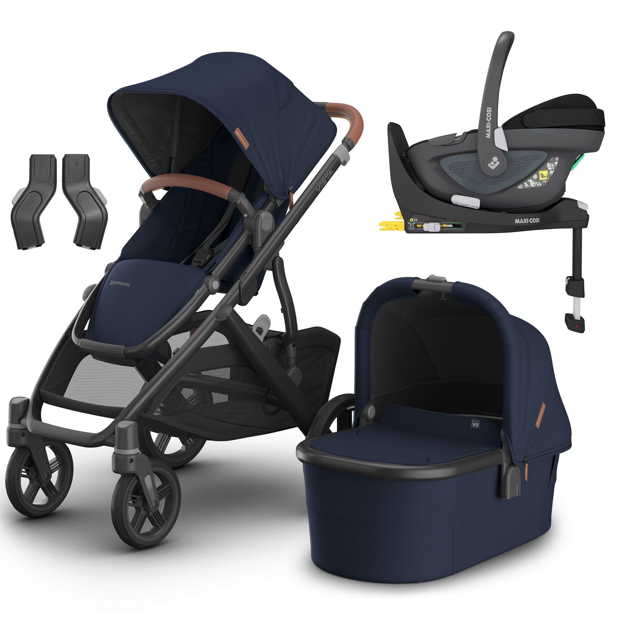 Uppababy Vista V3 Maxi-Cosi Travel System in Noa Travel Systems 16619-NOA-1 0810142394215