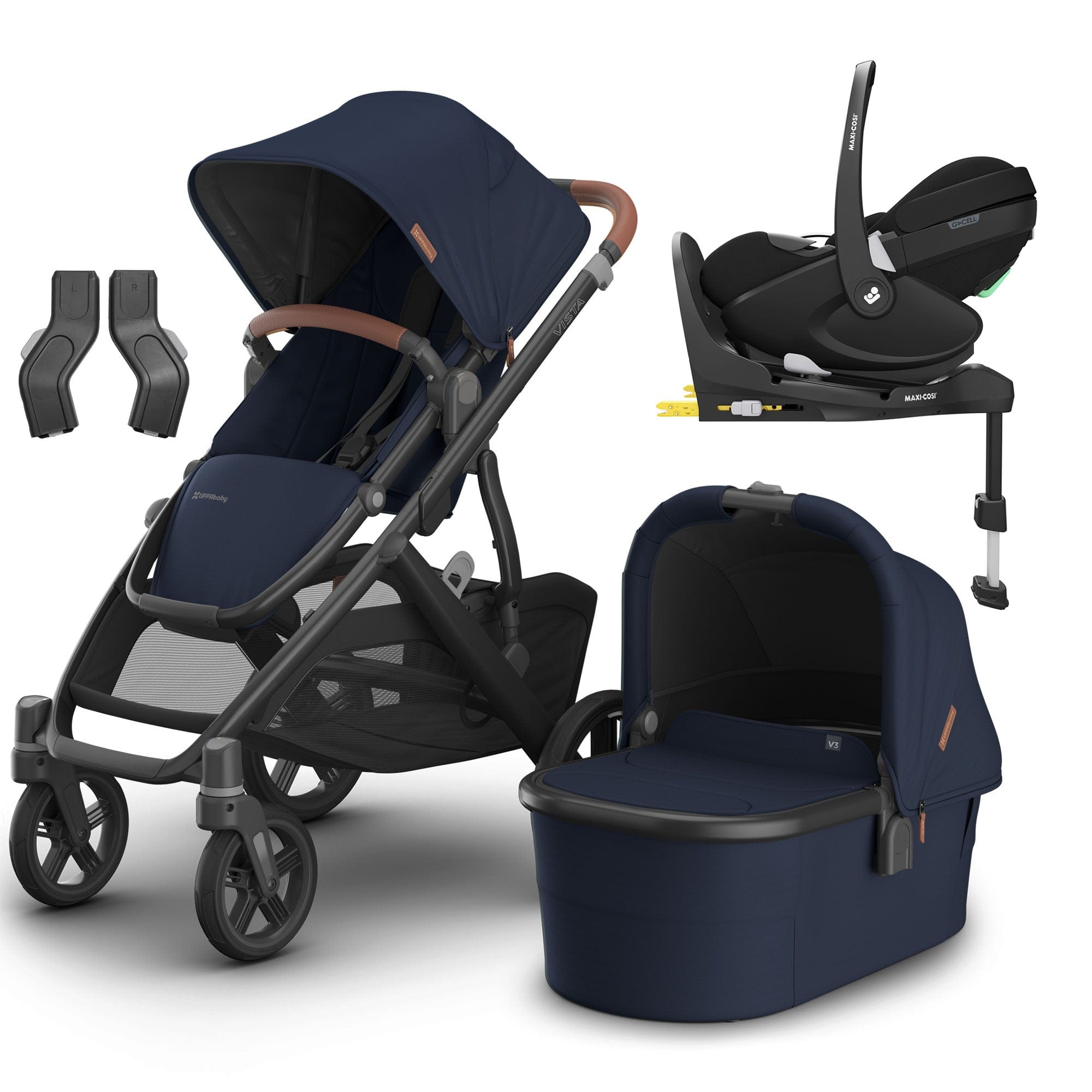 Uppababy Vista V3 Maxi-Cosi Travel System in Noa Travel Systems 16619-NOA-2 0810142394215