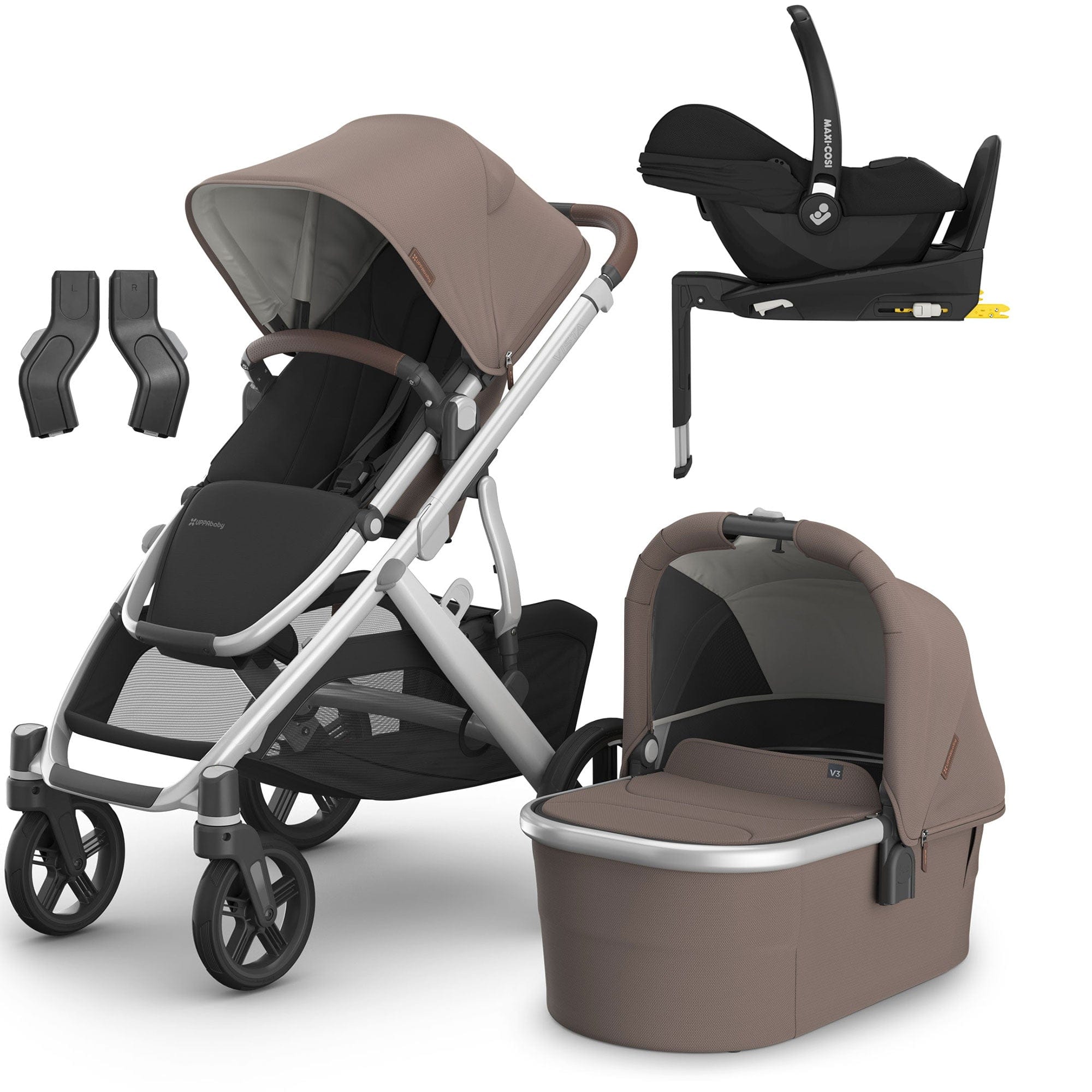 Uppababy Vista V3 Maxi-Cosi Travel System in Theo Travel Systems 16621-THE 0810142394277