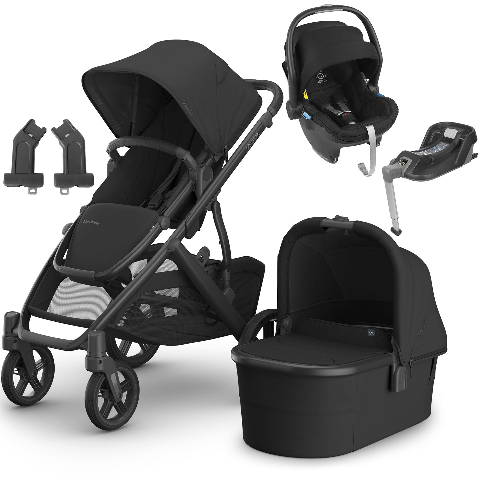 Uppababy Vista V3 Mesa & Base Travel System in Jake Travel Systems 16574-JKE 0810142394031