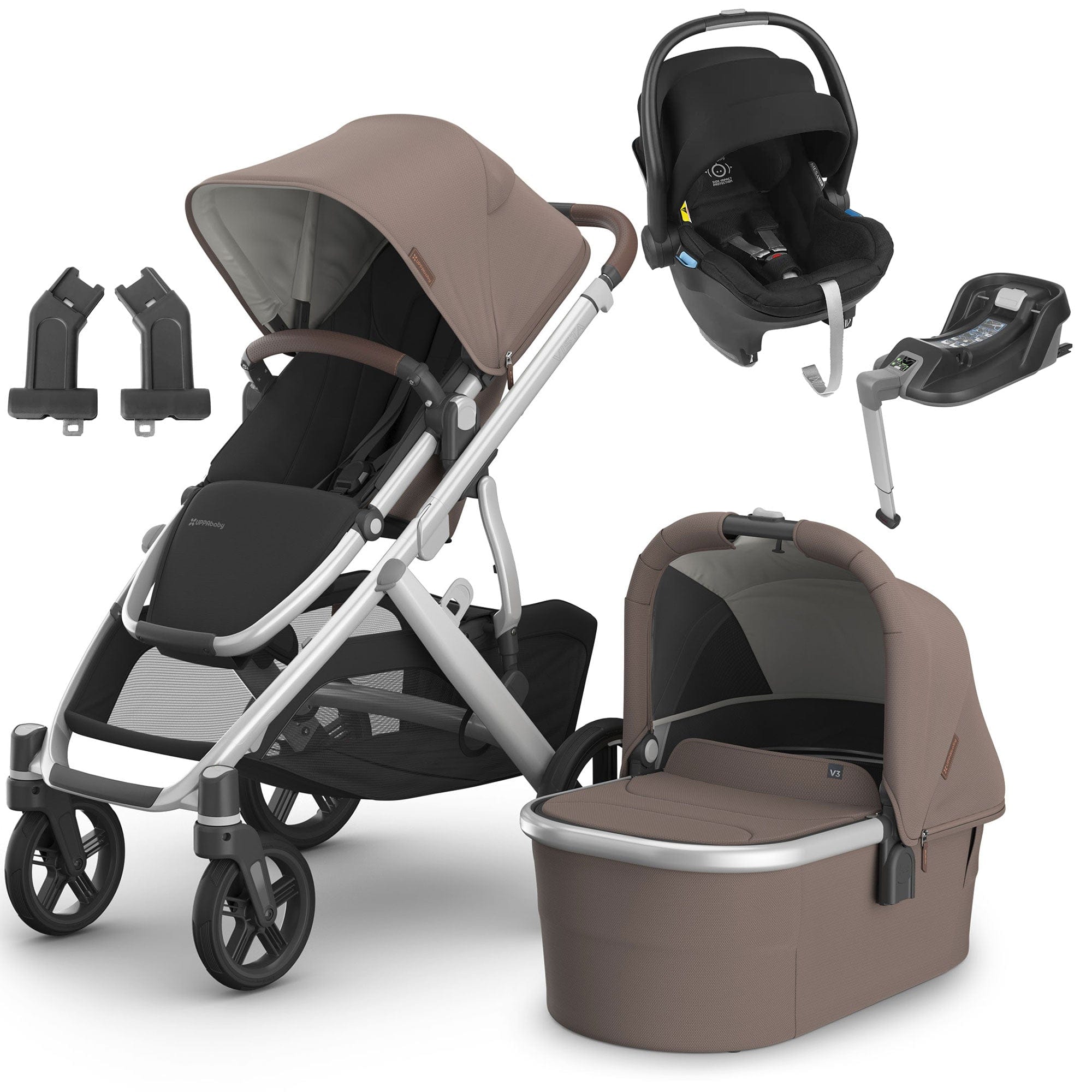 Uppababy Vista V3 Mesa & Base Travel System in Theo Travel Systems 16579-THE 0810142394277